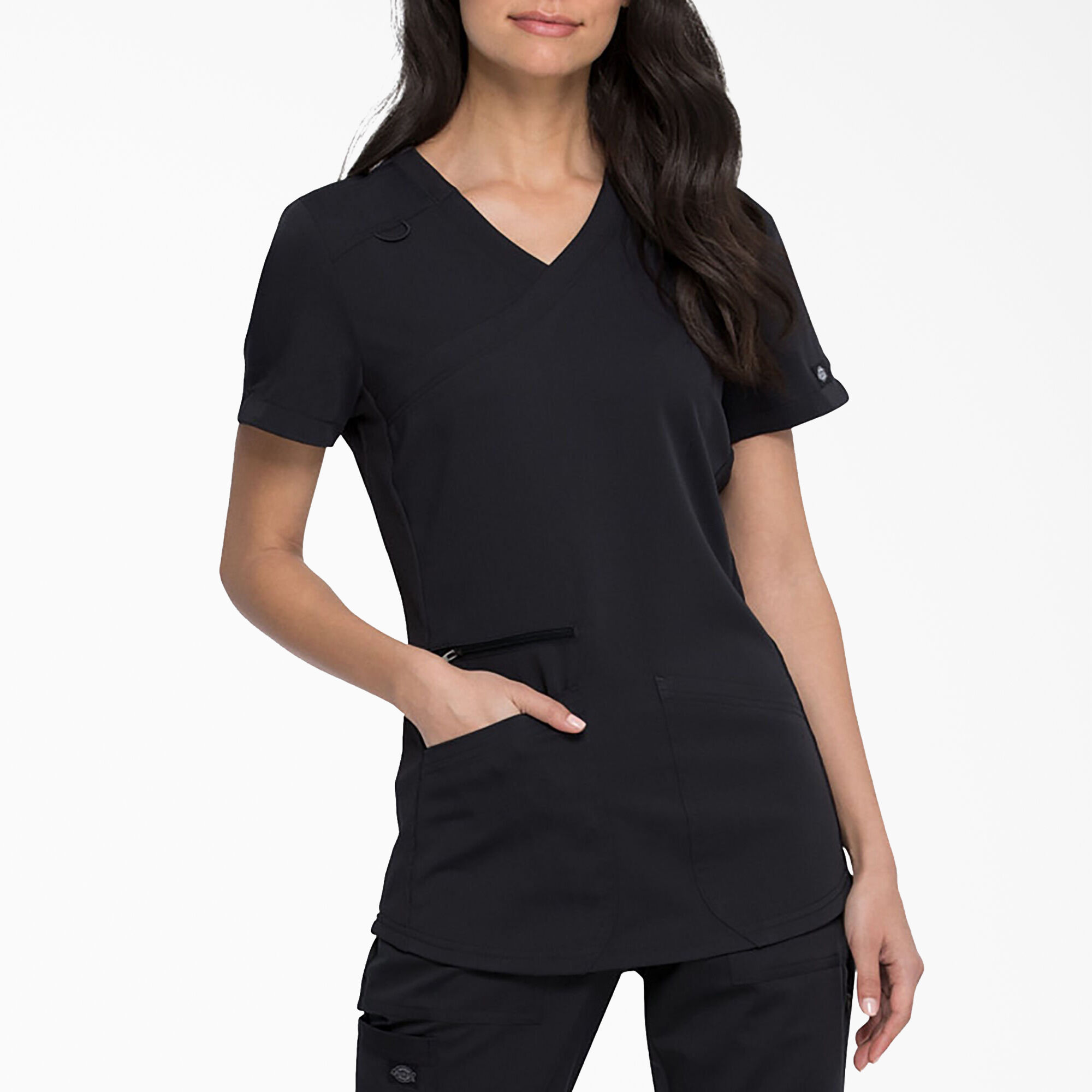Women's Balance Mock Wrap Scrub Top