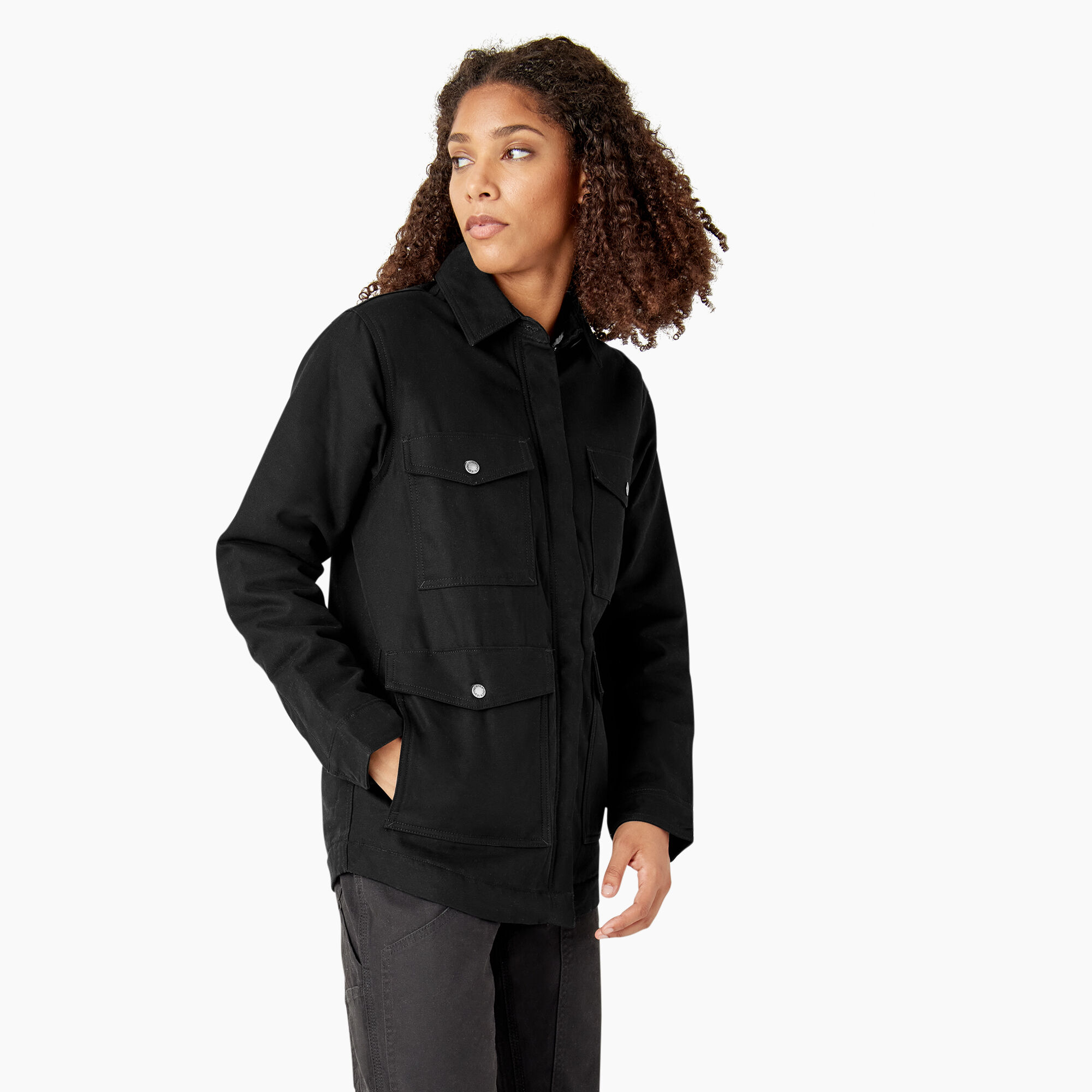 Women's Duck Fleece Lined Chore Coat