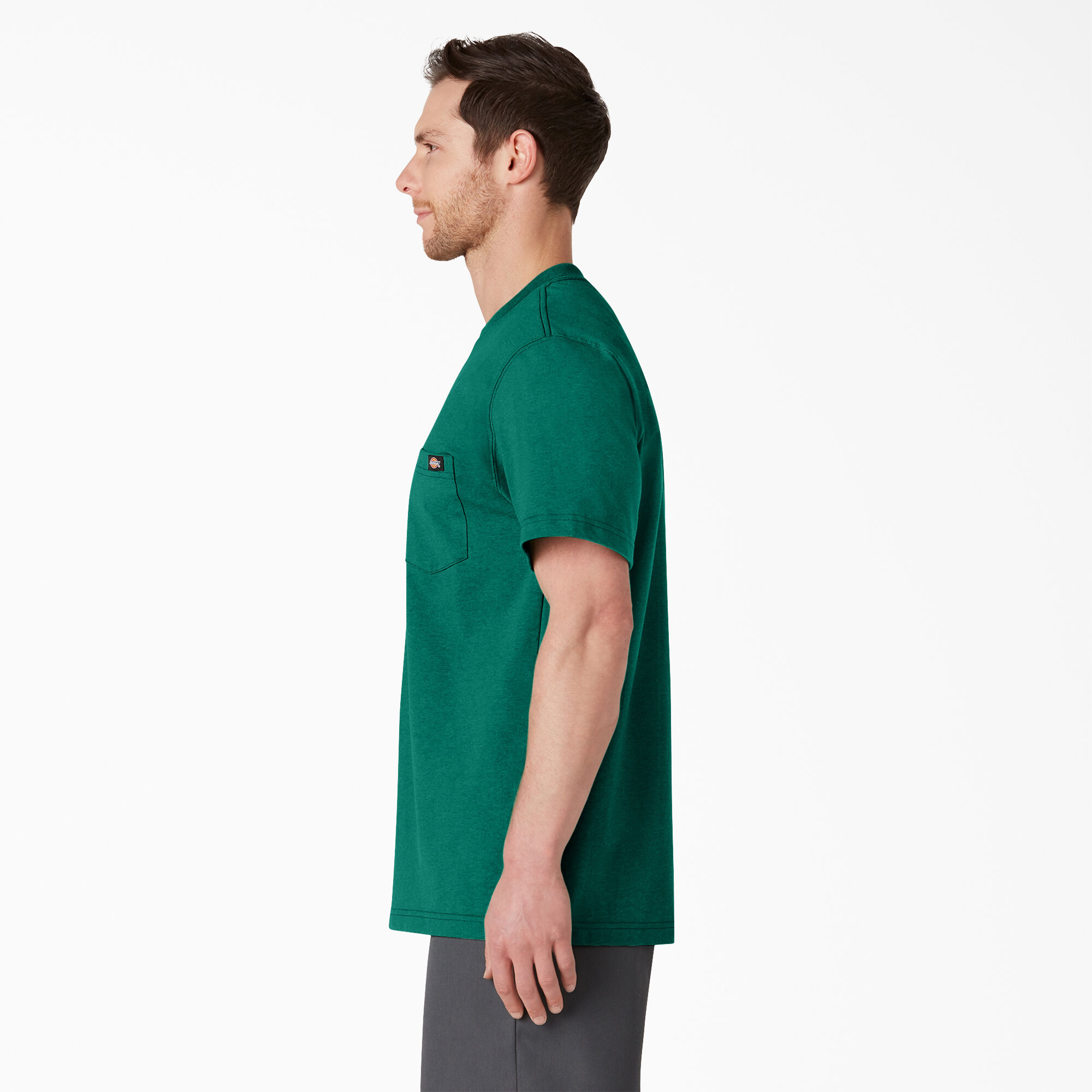 Heavyweight Heathered Short Sleeve Pocket T-Shirt