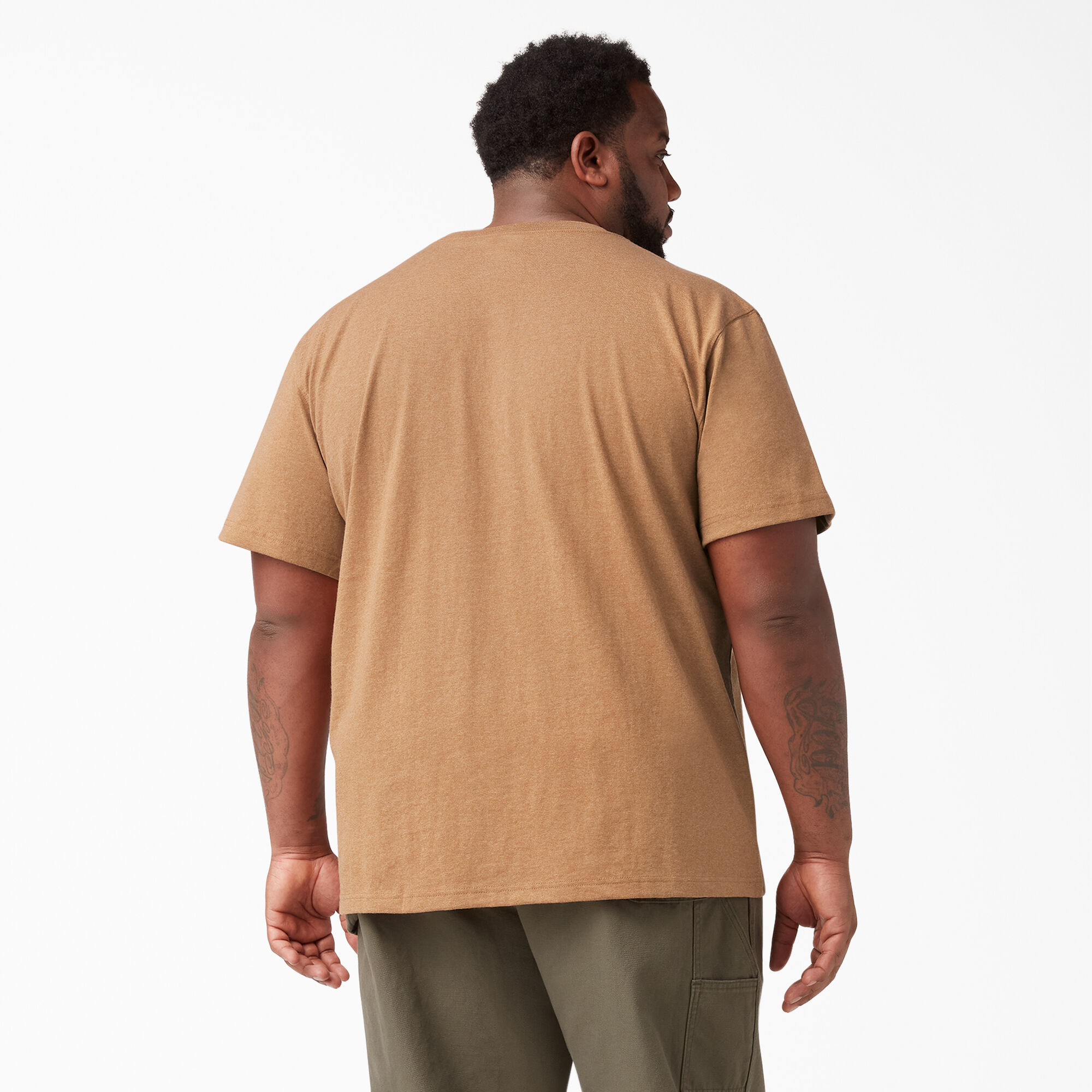 Heavyweight Heathered Short Sleeve Pocket T-Shirt