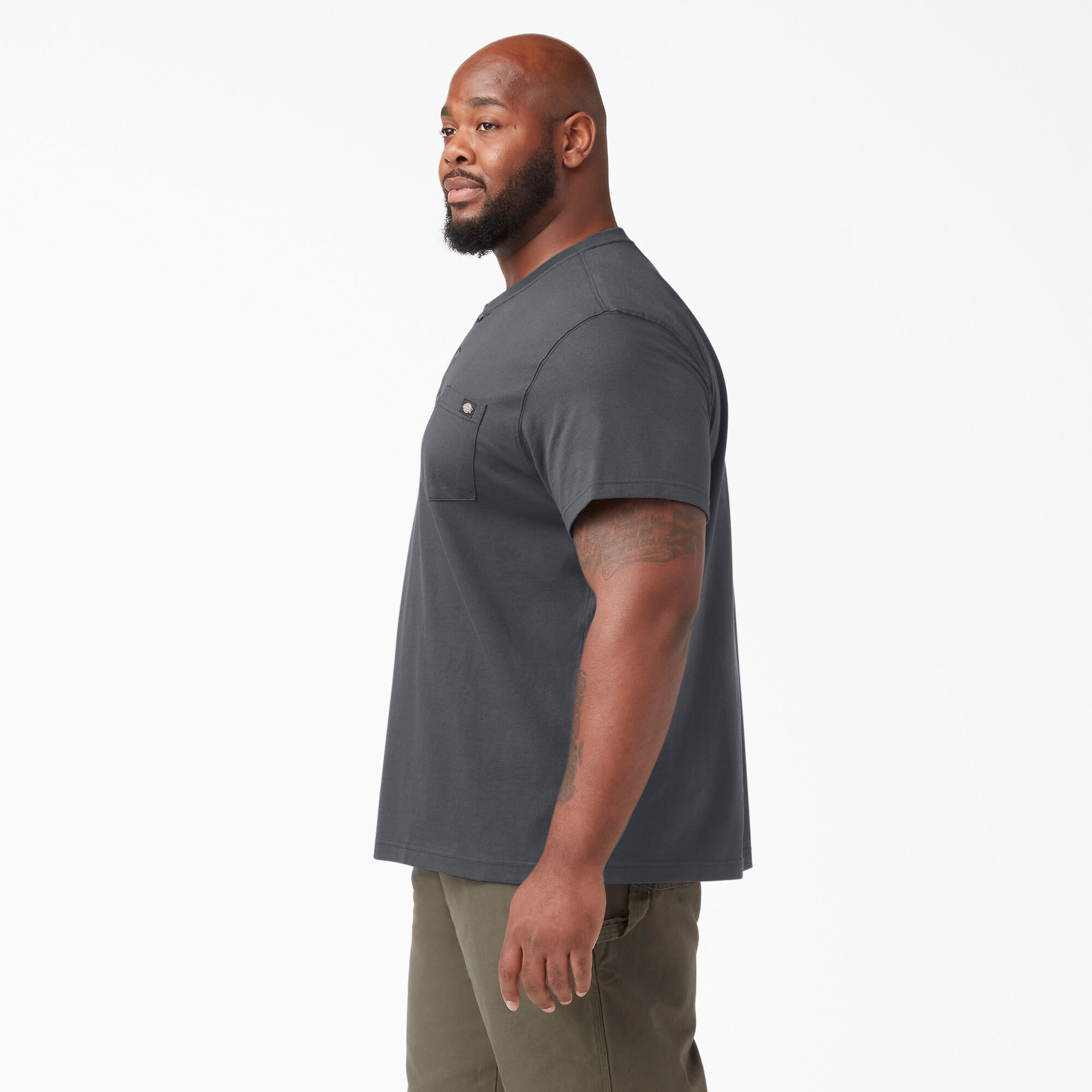 Heavyweight Short Sleeve Henley T-Shirt