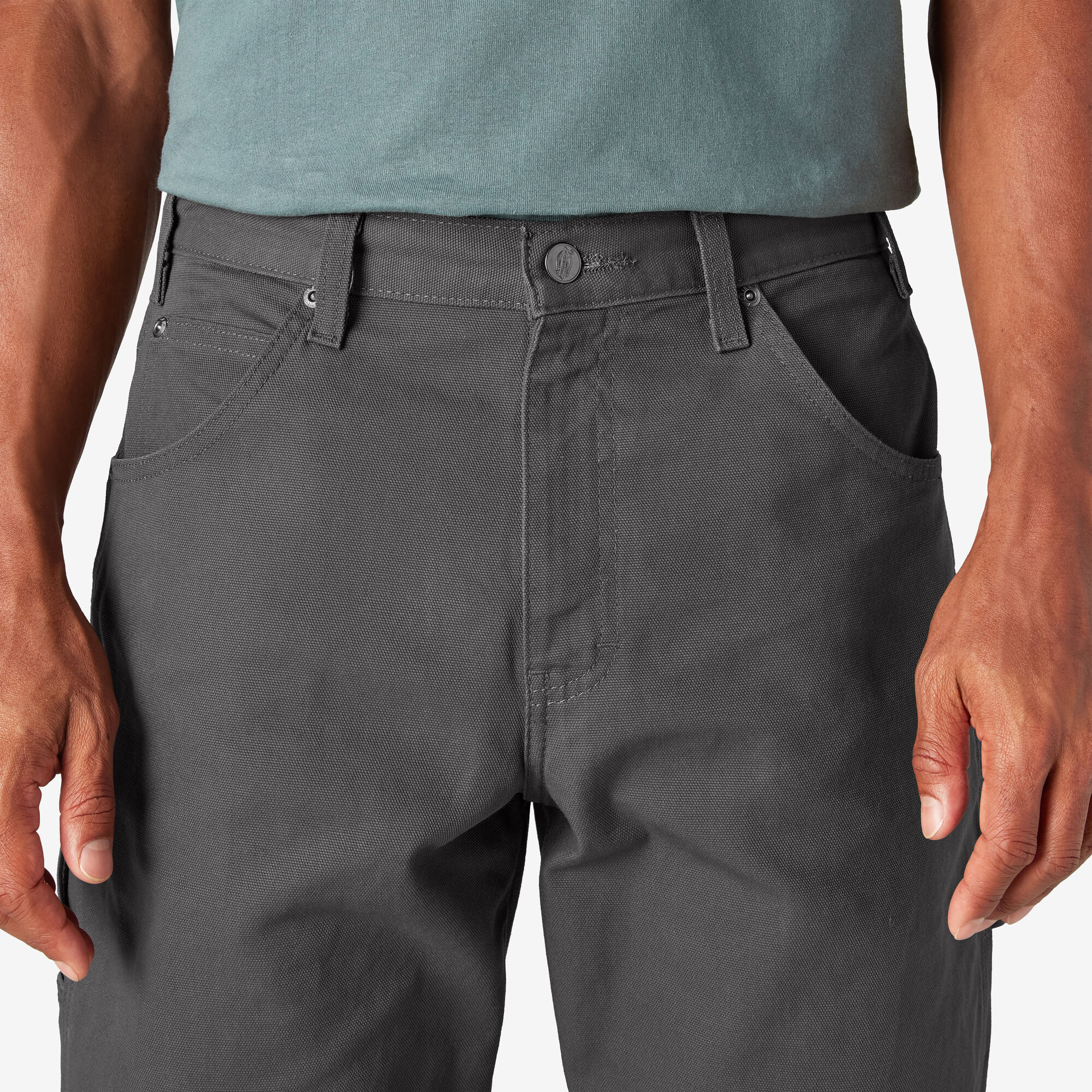 Relaxed Fit Heavyweight Duck Carpenter Pants, Rinsed Slate
