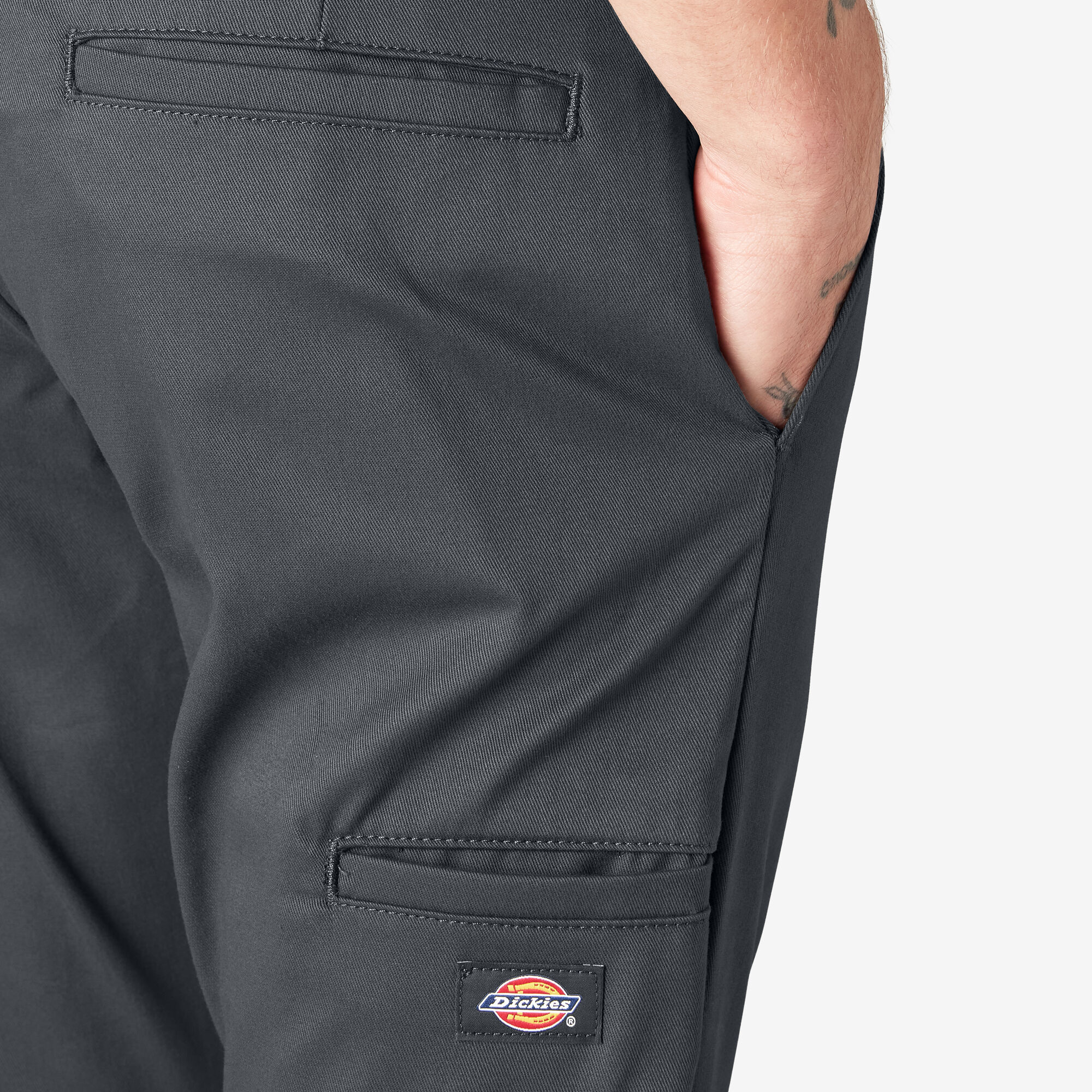 Skinny Fit Double Knee Work Pants