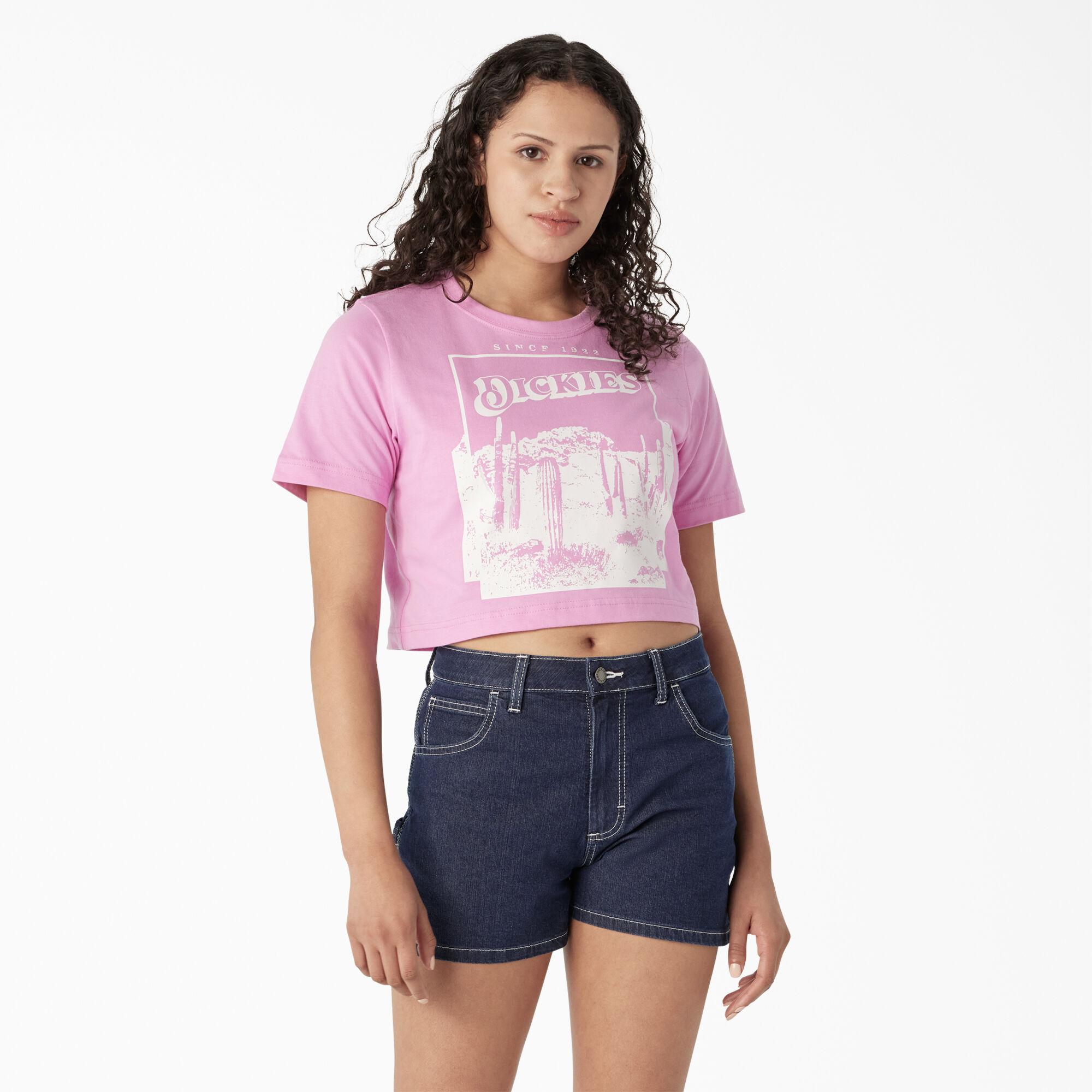 Women's Desert Graphic Cropped T-Shirt