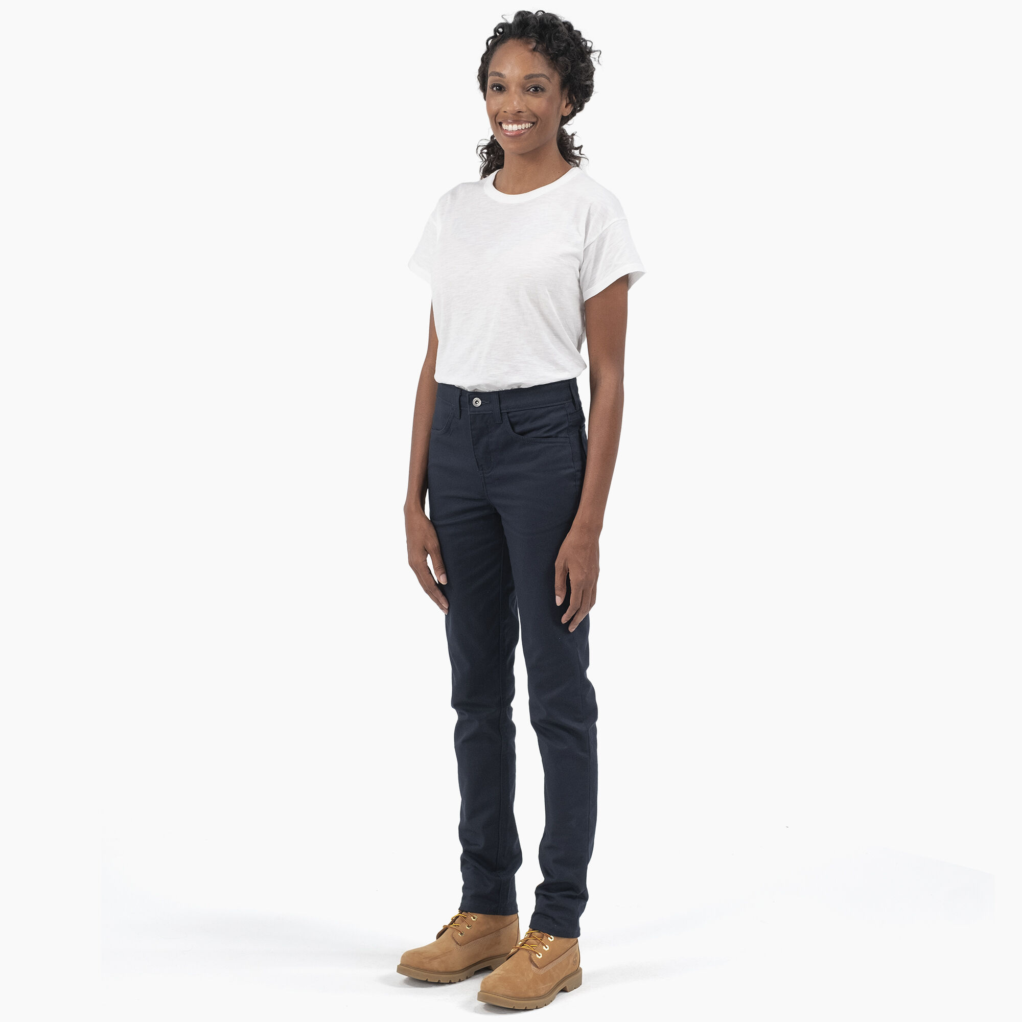 Women's High Rise Skinny Twill Pants