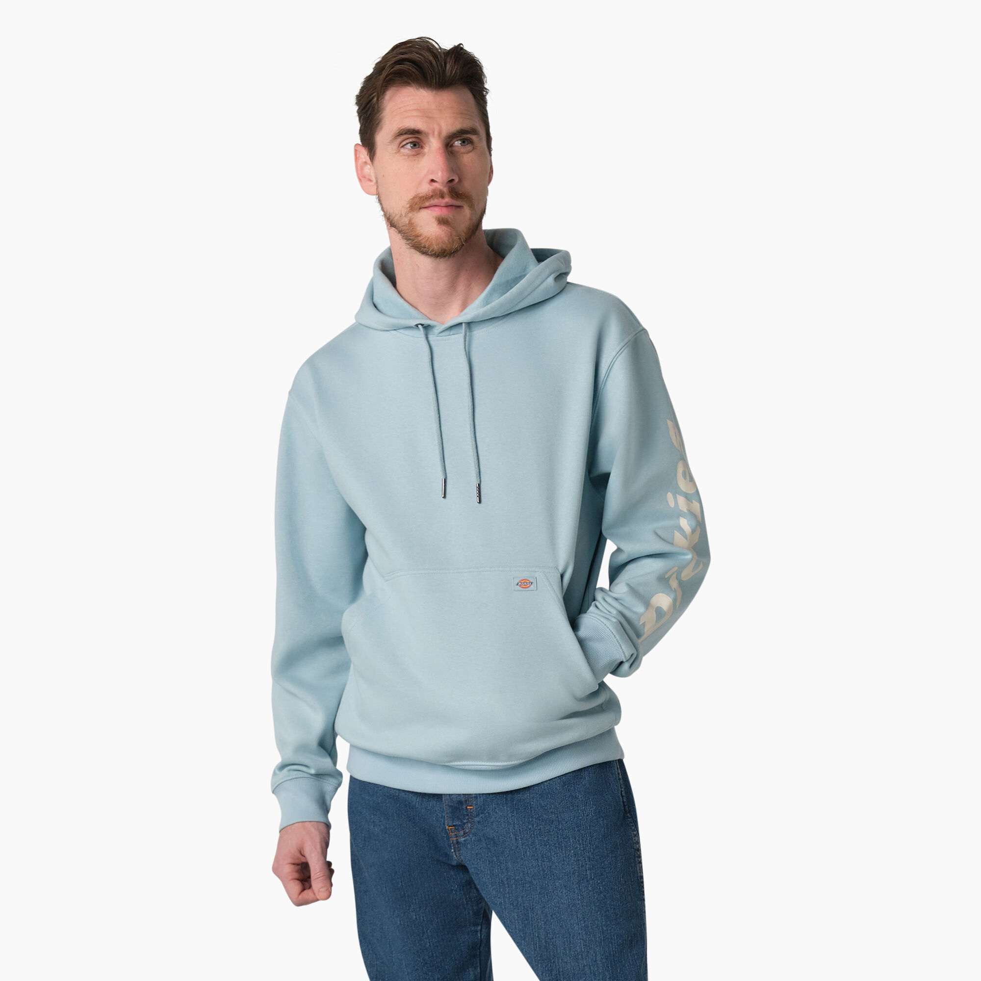 Water Repellent Logo Sleeve Hoodie