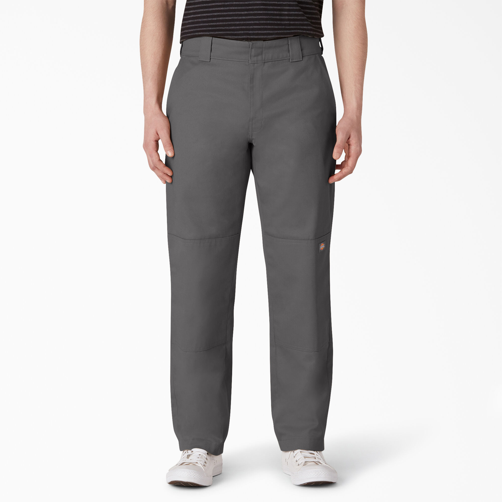 Slim Straight Fit Double Knee Pants