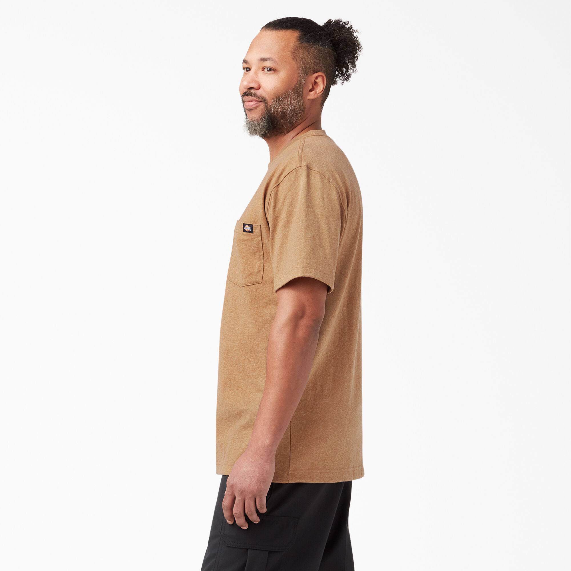 Heavyweight Heathered Short Sleeve Pocket T-Shirt