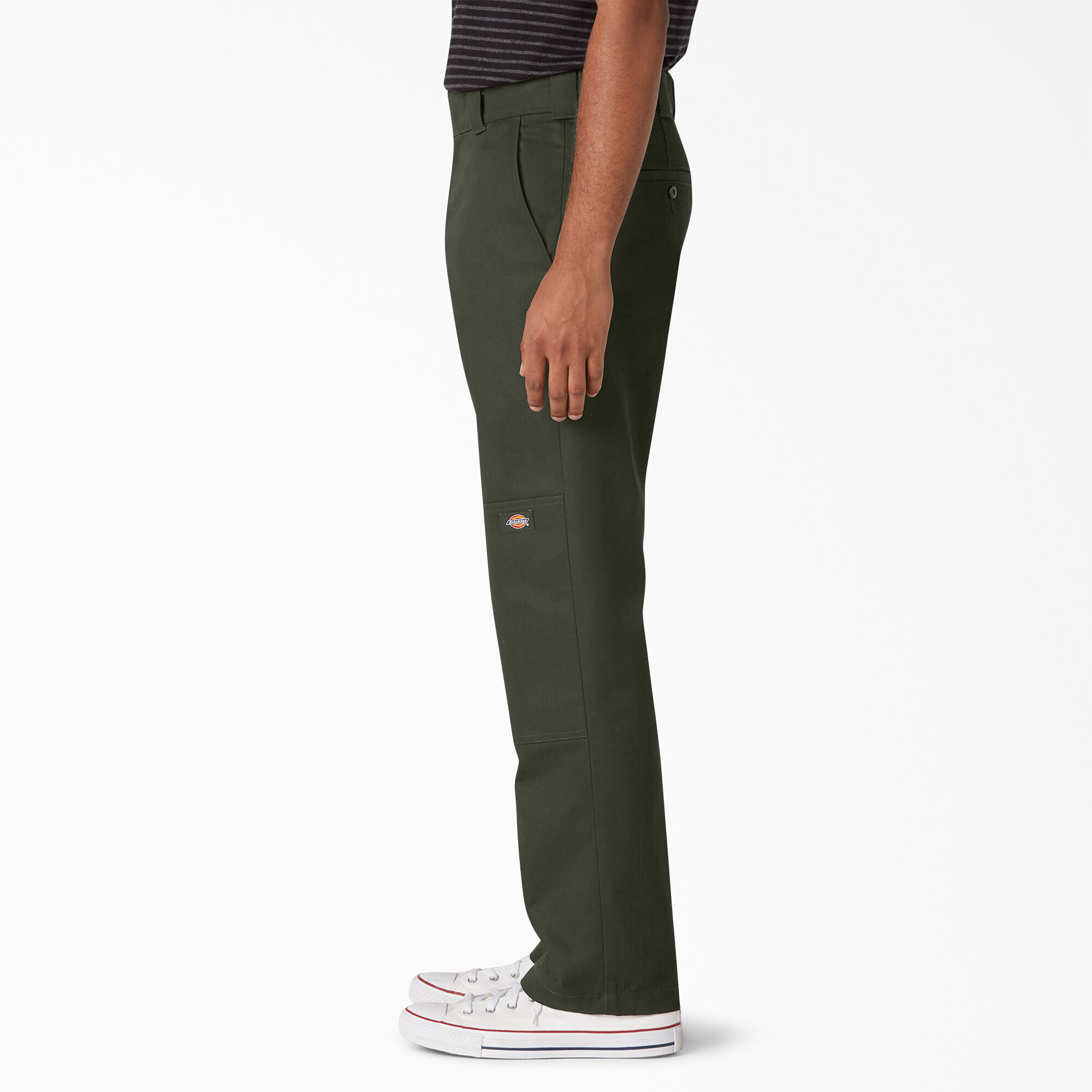 Slim Straight Fit Double Knee Pants
