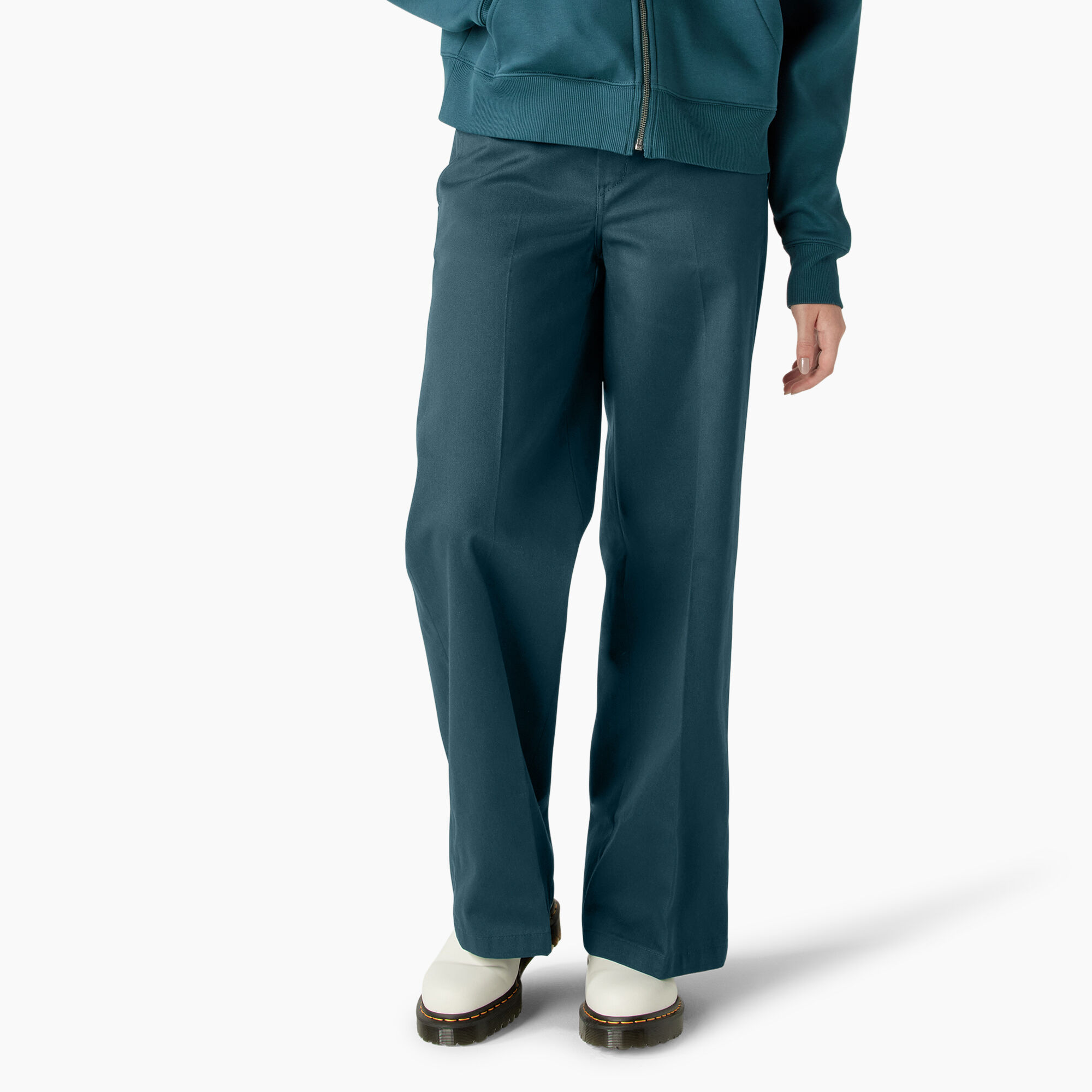 Women's Regular Fit Wide Leg Work Pants