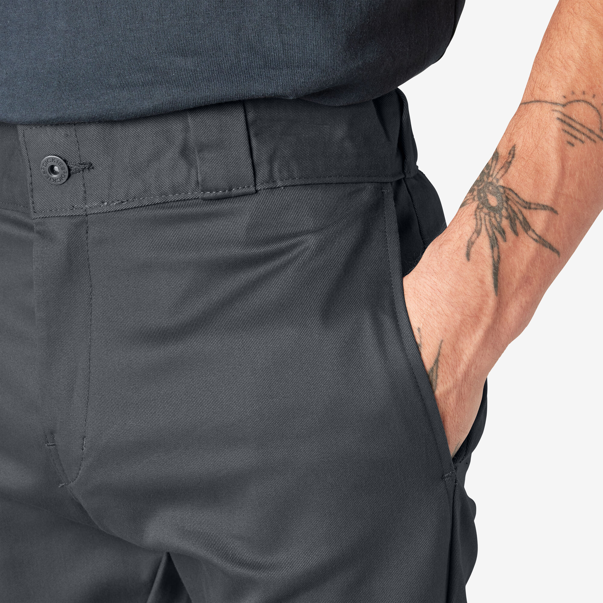 Skinny Fit Double Knee Work Pants