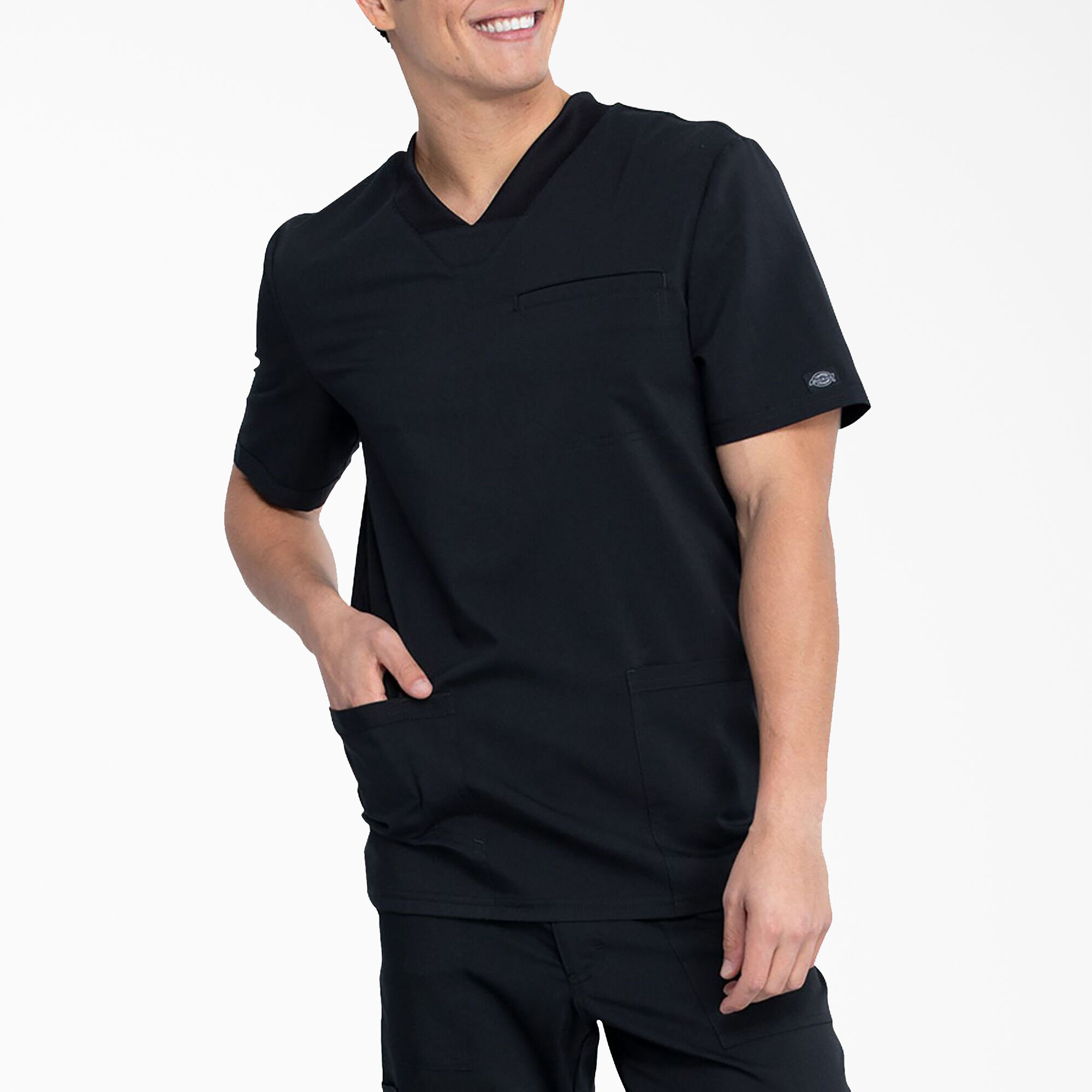 Men's Balance V-Neck Scrub Top with Patch Pockets