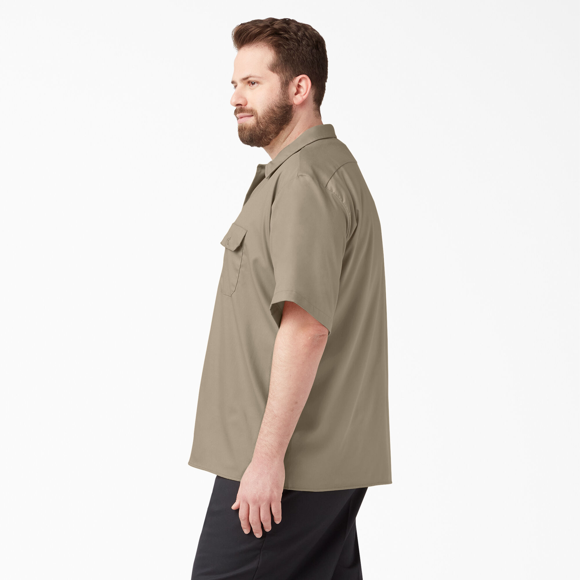 Relaxed Fit Short Sleeve Work Shirt