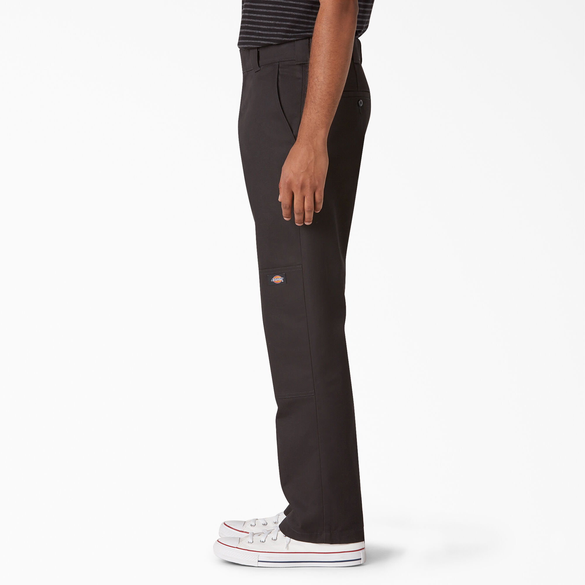 Slim Straight Fit Double Knee Pants