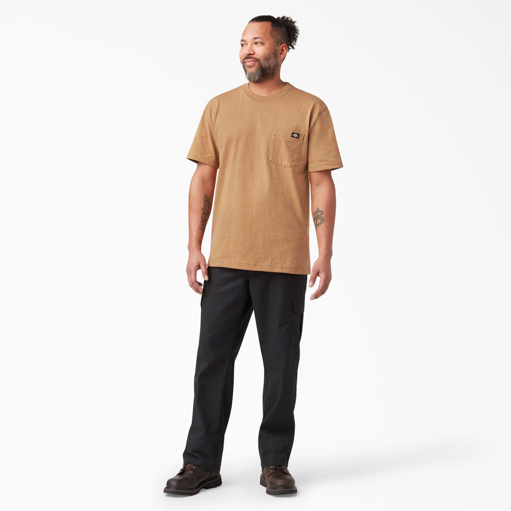 Heavyweight Heathered Short Sleeve Pocket T-Shirt