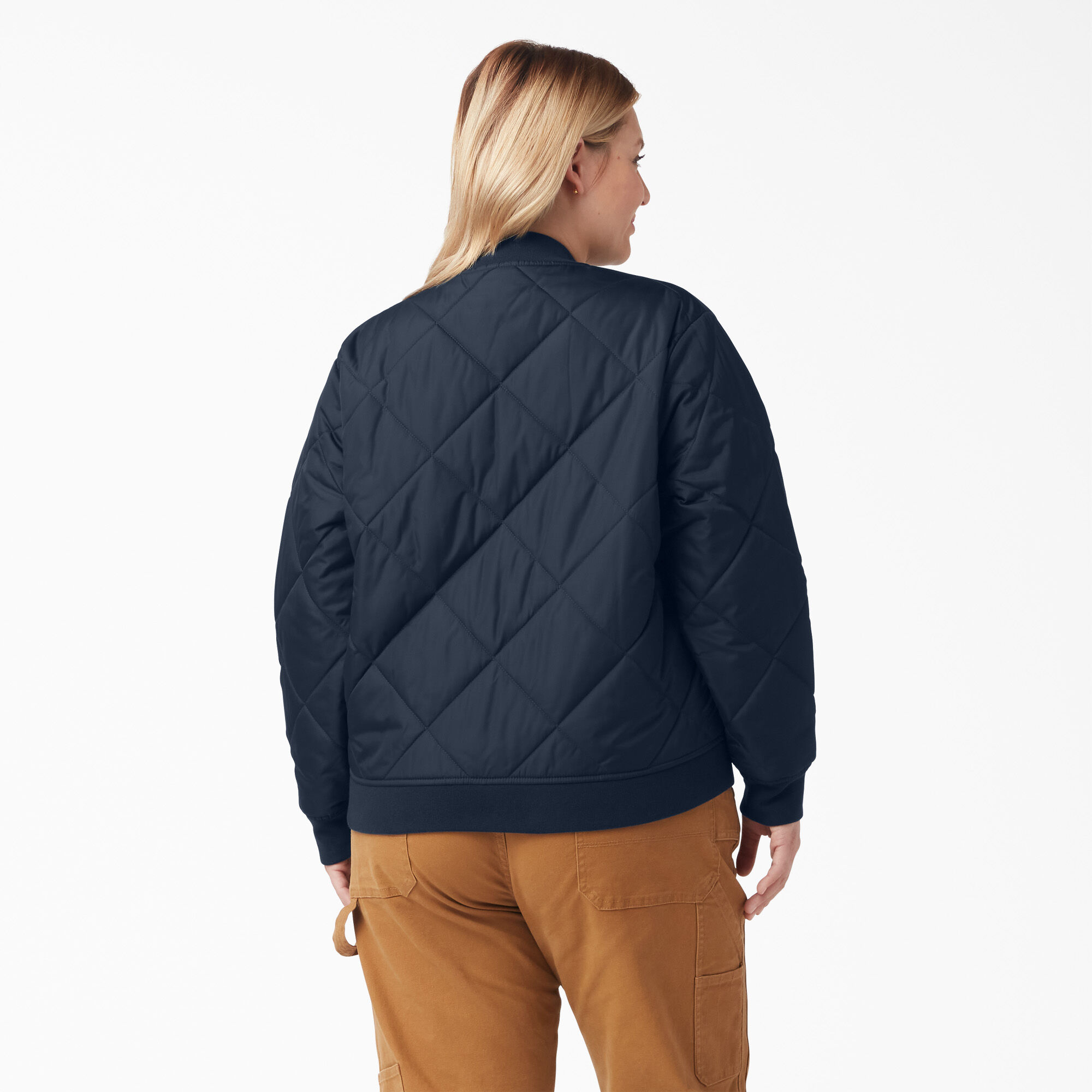 Women's Plus Quilted Bomber Jacket