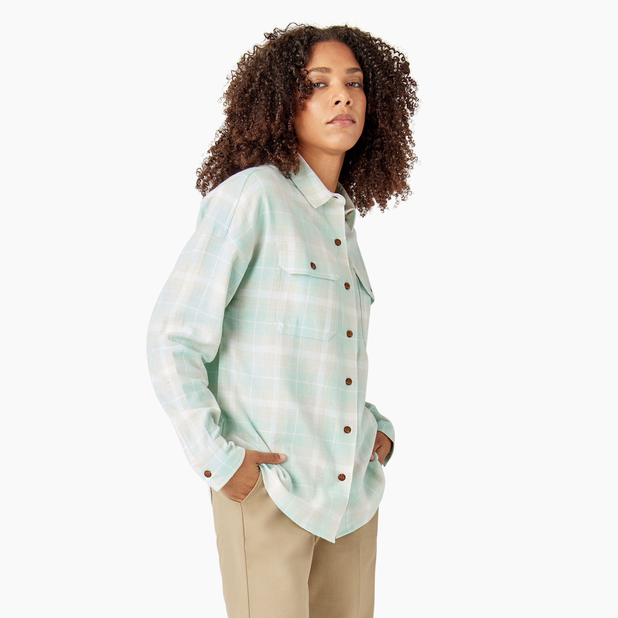 Women's Long Sleeve Flannel Shirt