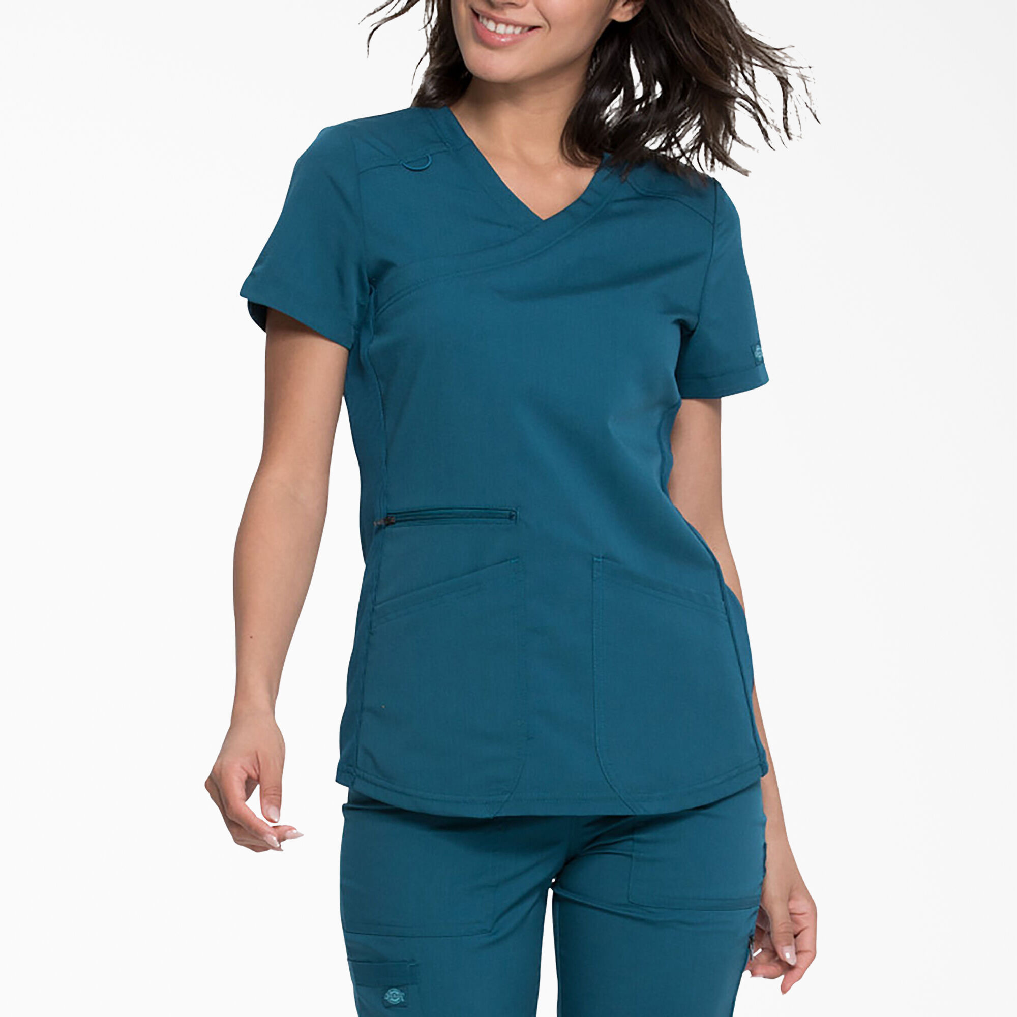 Women's Balance Mock Wrap Scrub Top