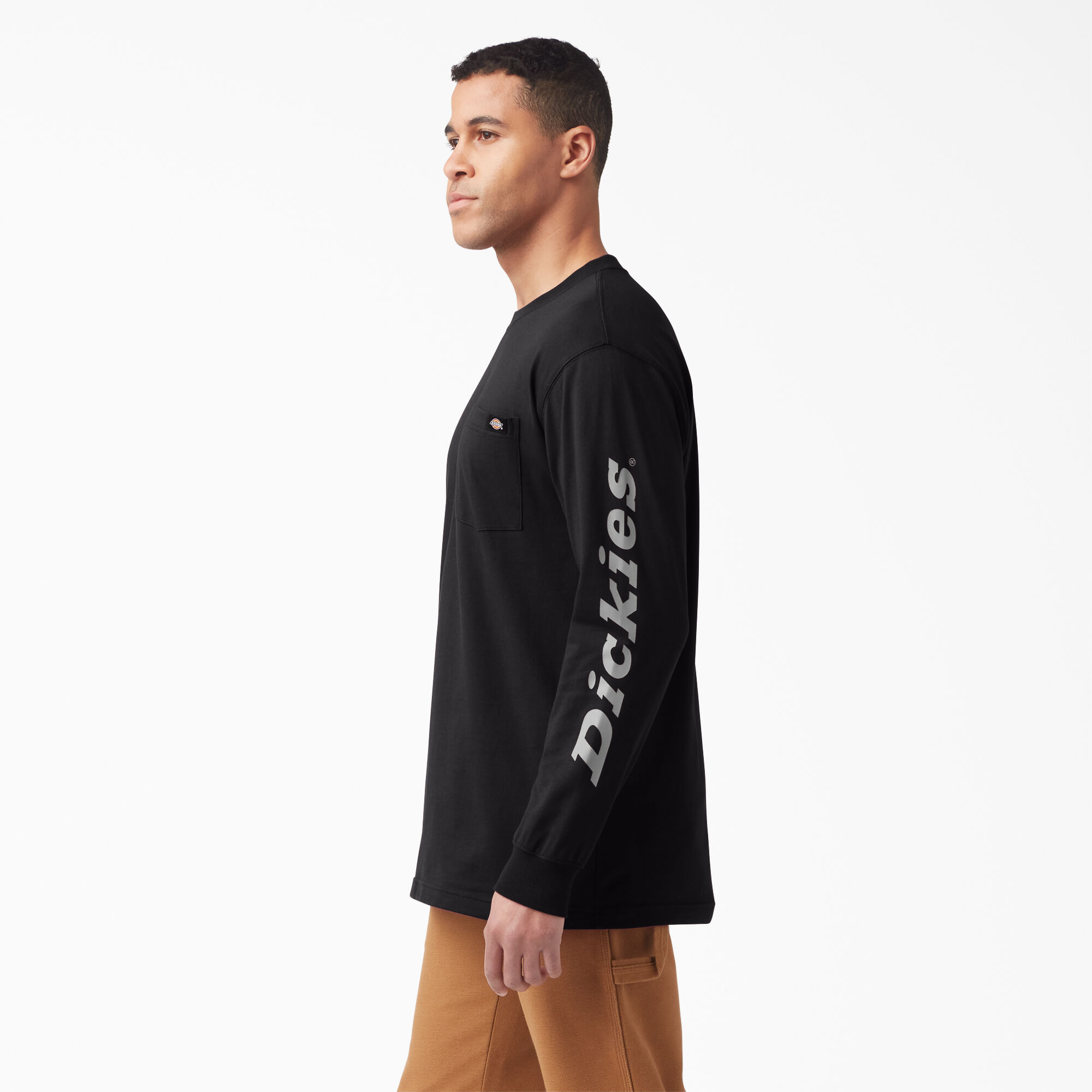Logo Graphic Long Sleeve Pocket T-Shirt