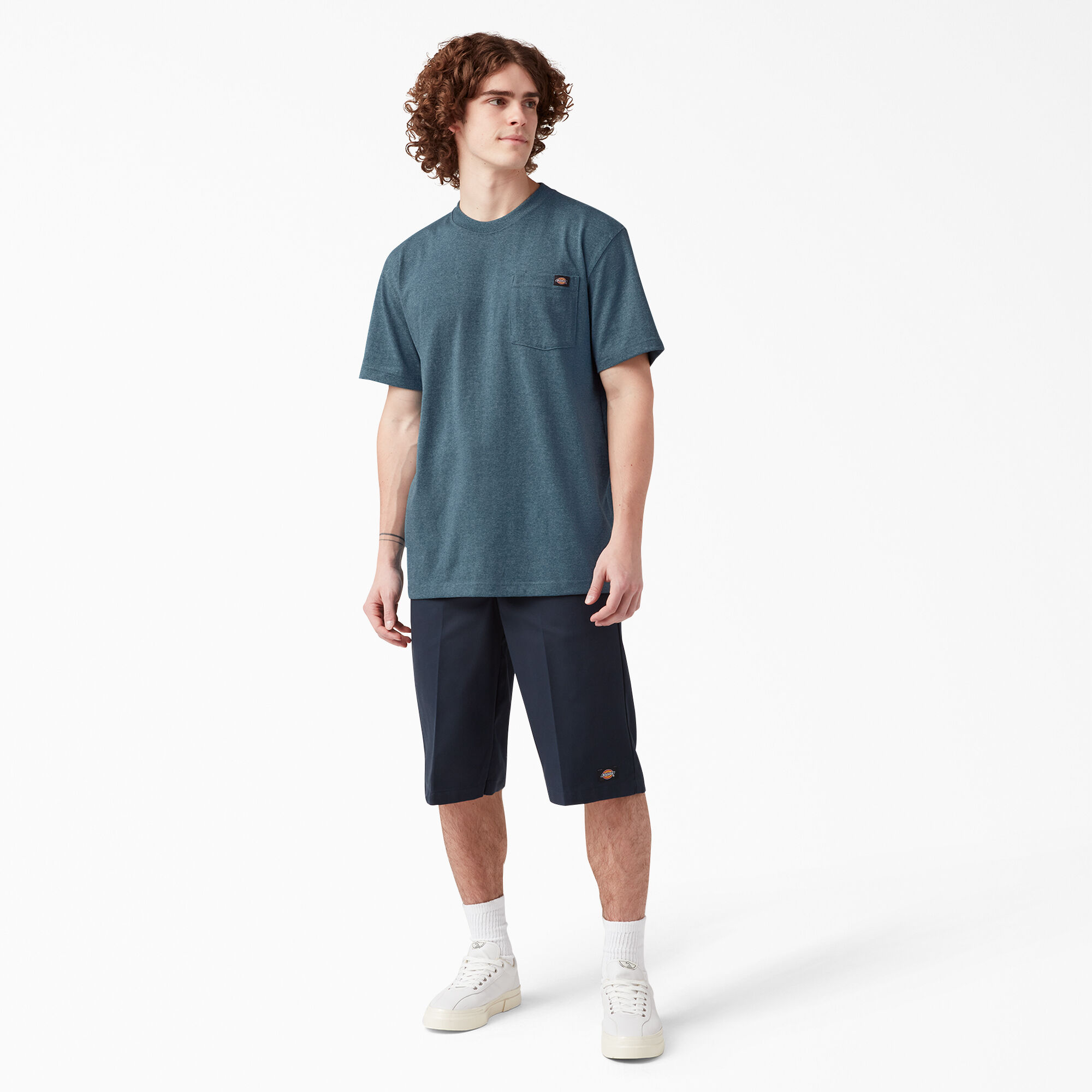 Heavyweight Heathered Short Sleeve Pocket T-Shirt