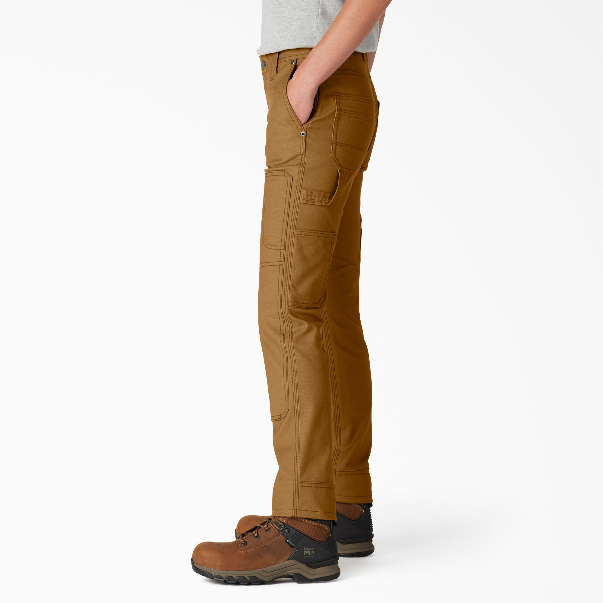 Women's FLEX DuraTech Straight Fit Pants, Brown Duck