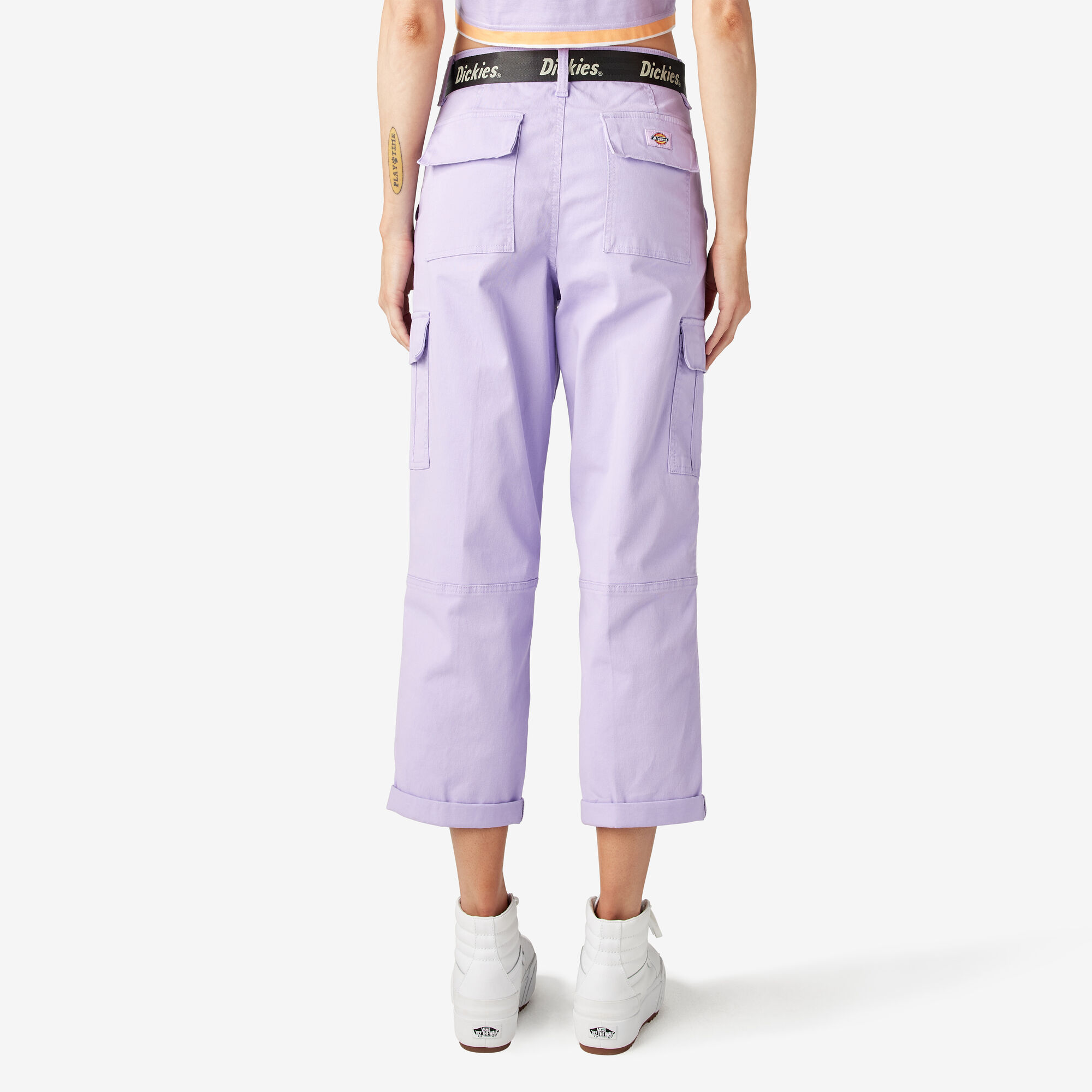 Women's Relaxed Fit Cropped Cargo Pants