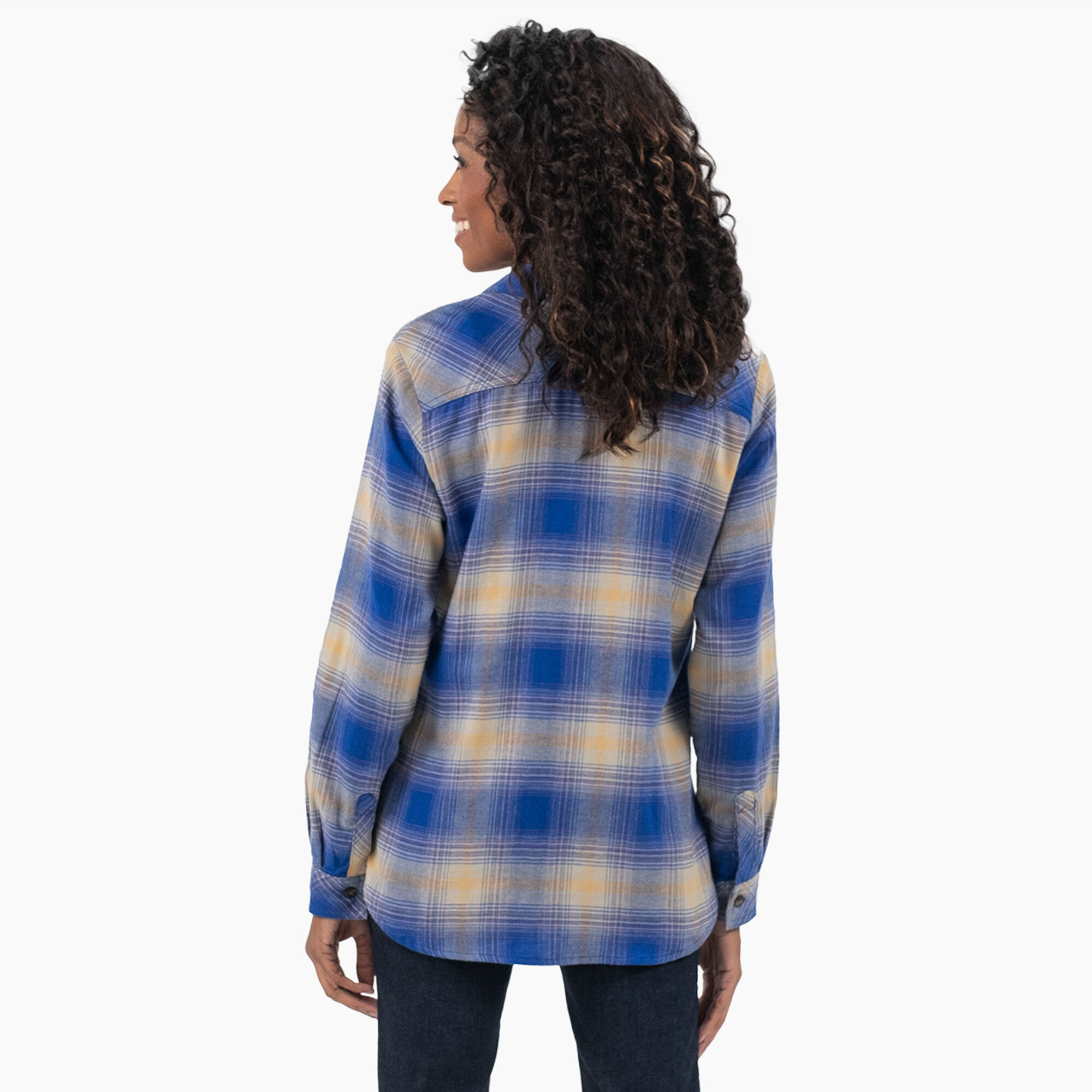 Women's Plaid Flannel Long Sleeve Shirt