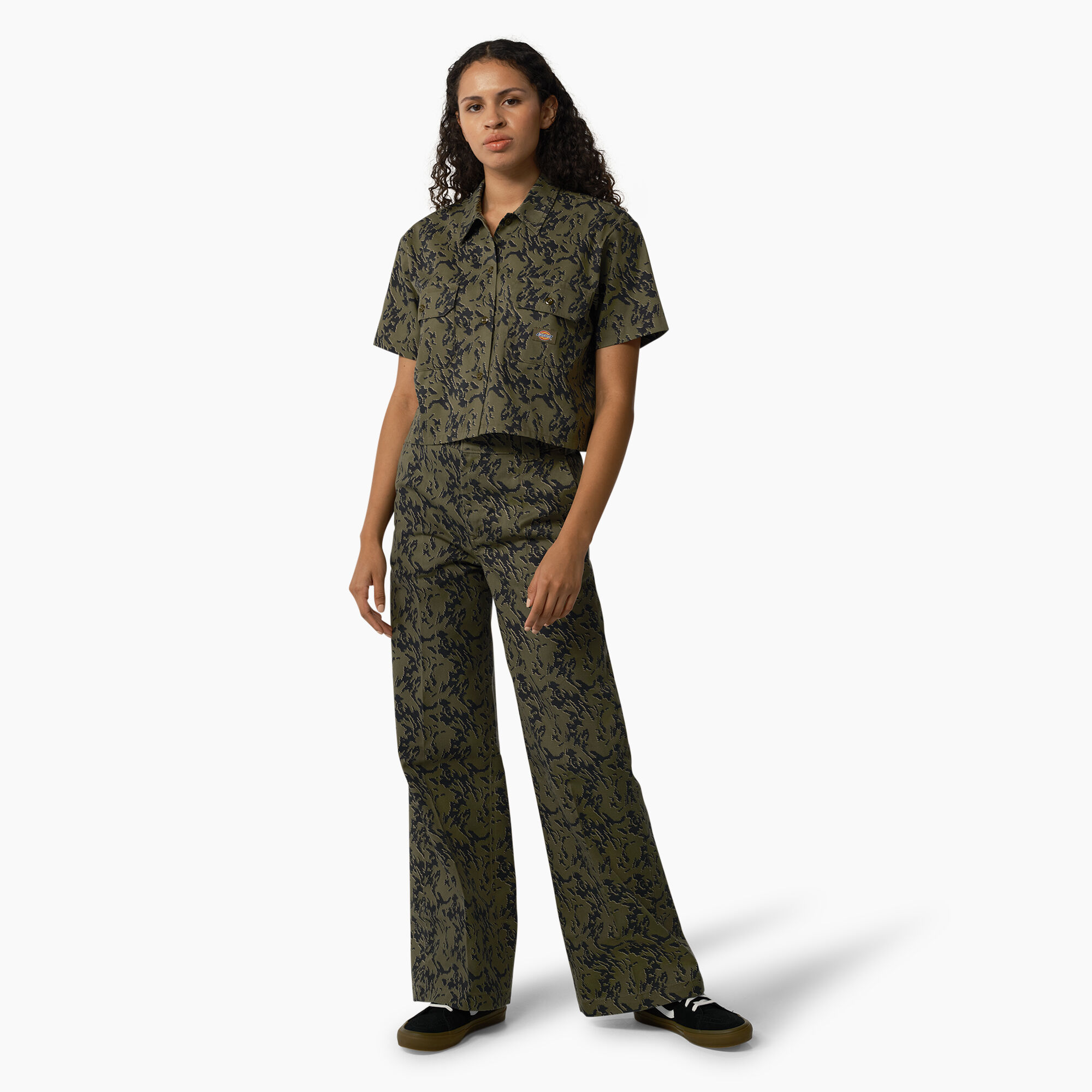 Women's Drewsey Camo Cropped Work Shirt