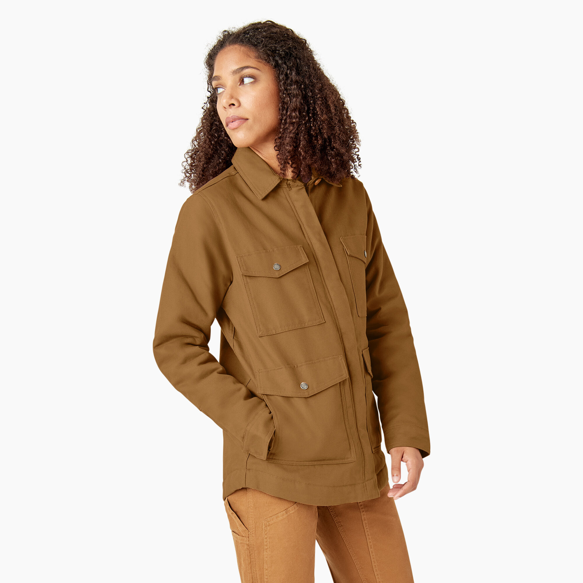 Women's Duck Fleece Lined Chore Coat