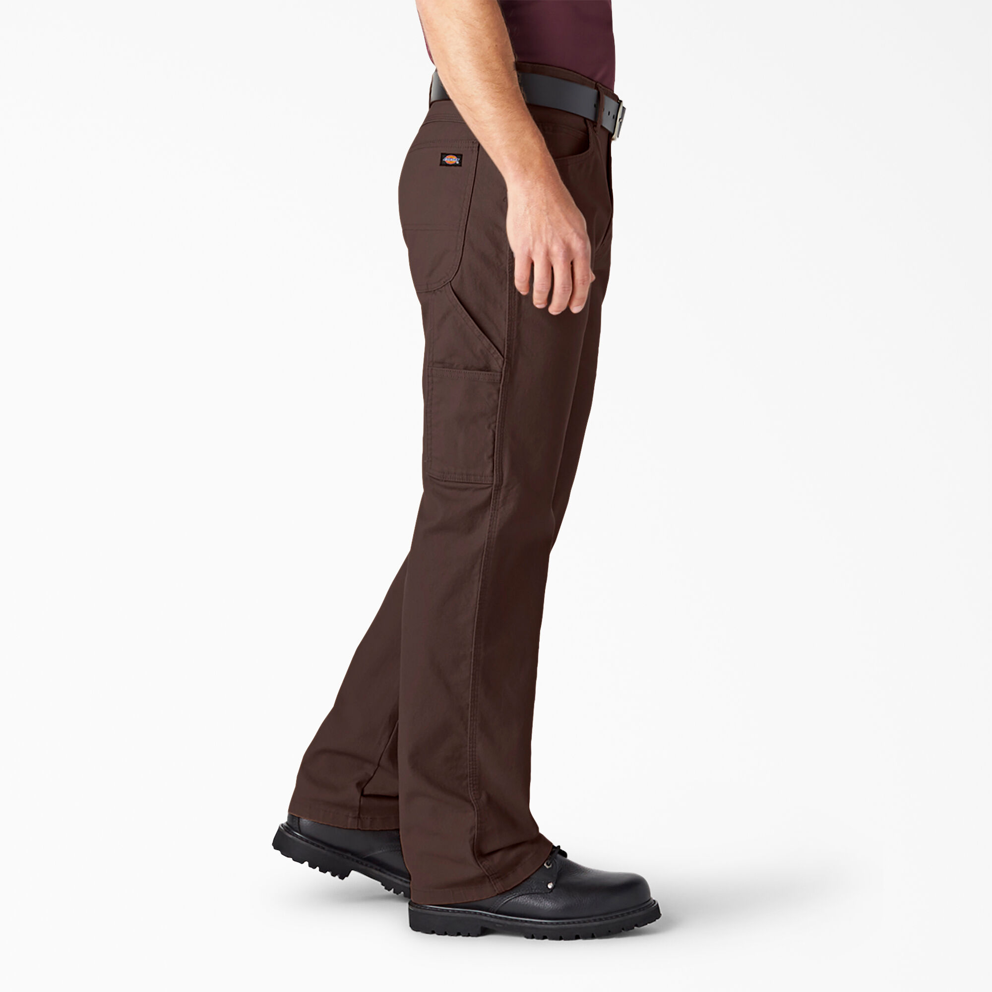 Relaxed Fit Heavyweight Duck Carpenter Pants, Rinsed Chocolate Brown