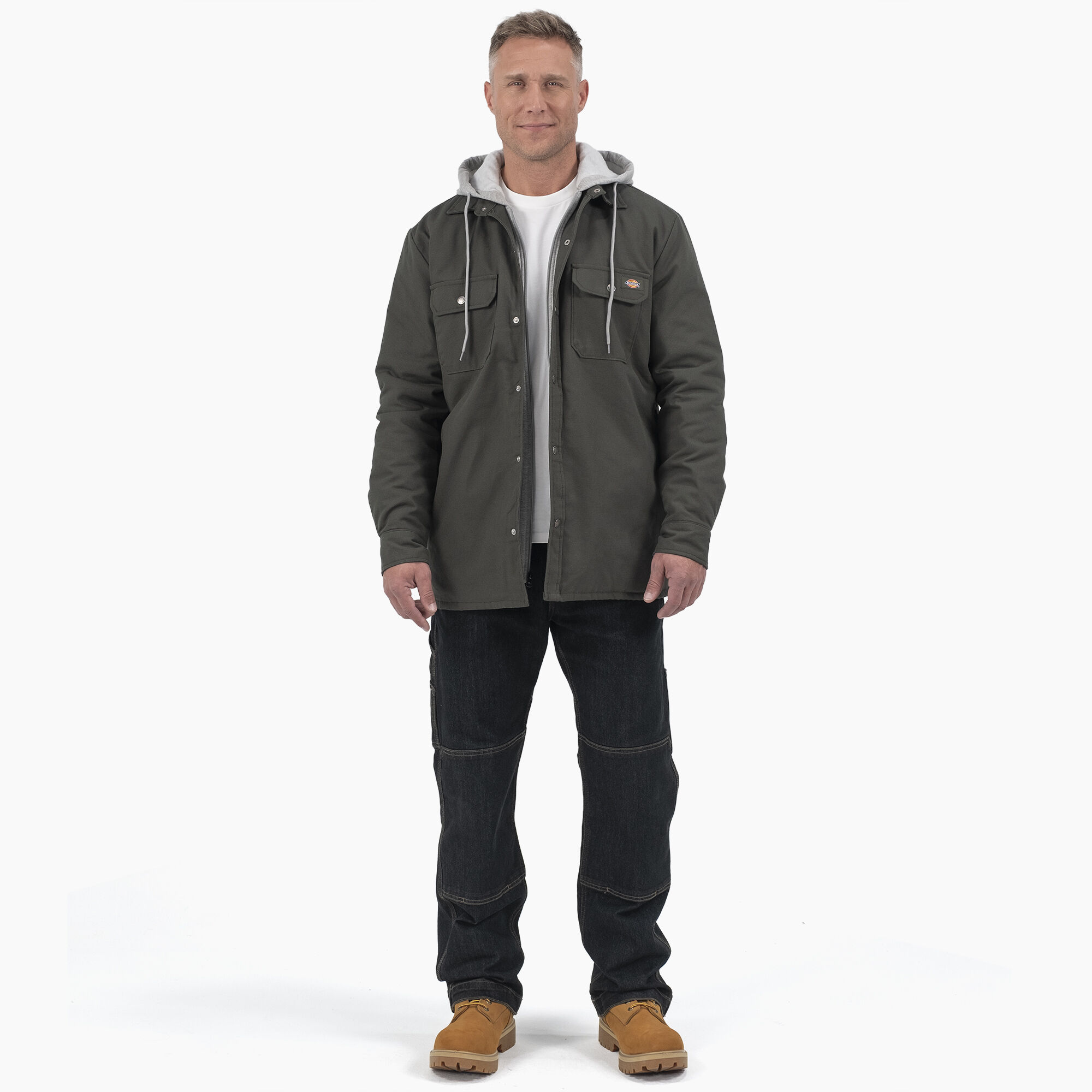 Duck Hooded Shirt Jacket