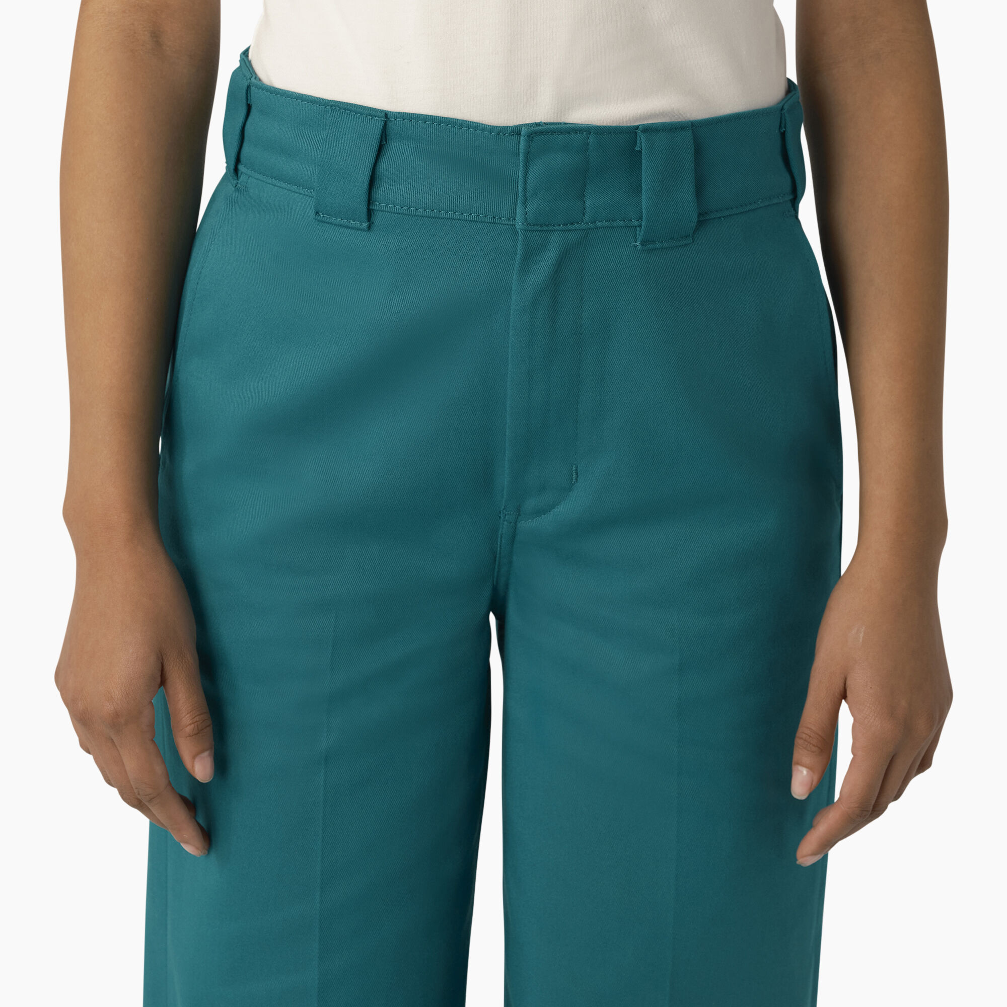 Women's Regular Fit Wide Leg Work Pants