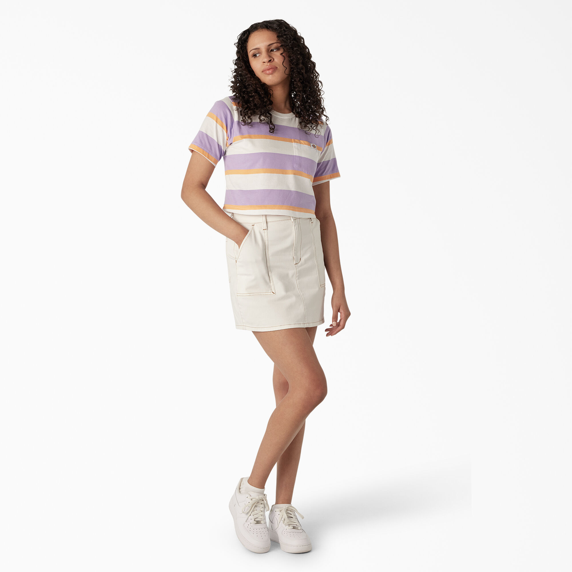 Women’s Striped Cropped T-Shirt