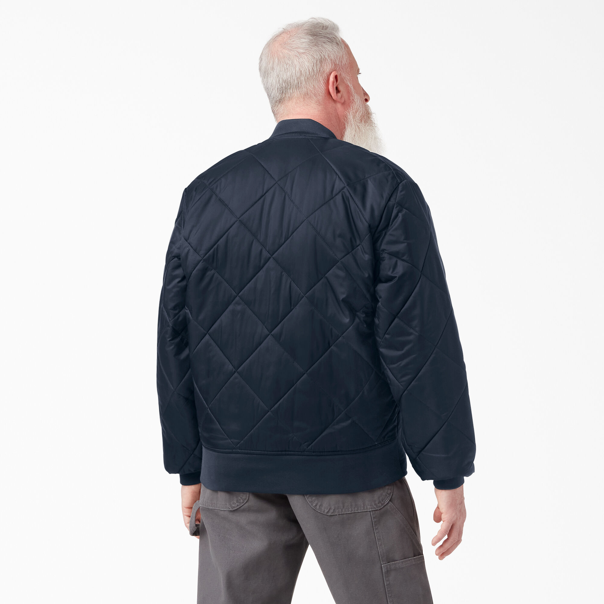 Diamond Quilted Jacket, Dark Navy