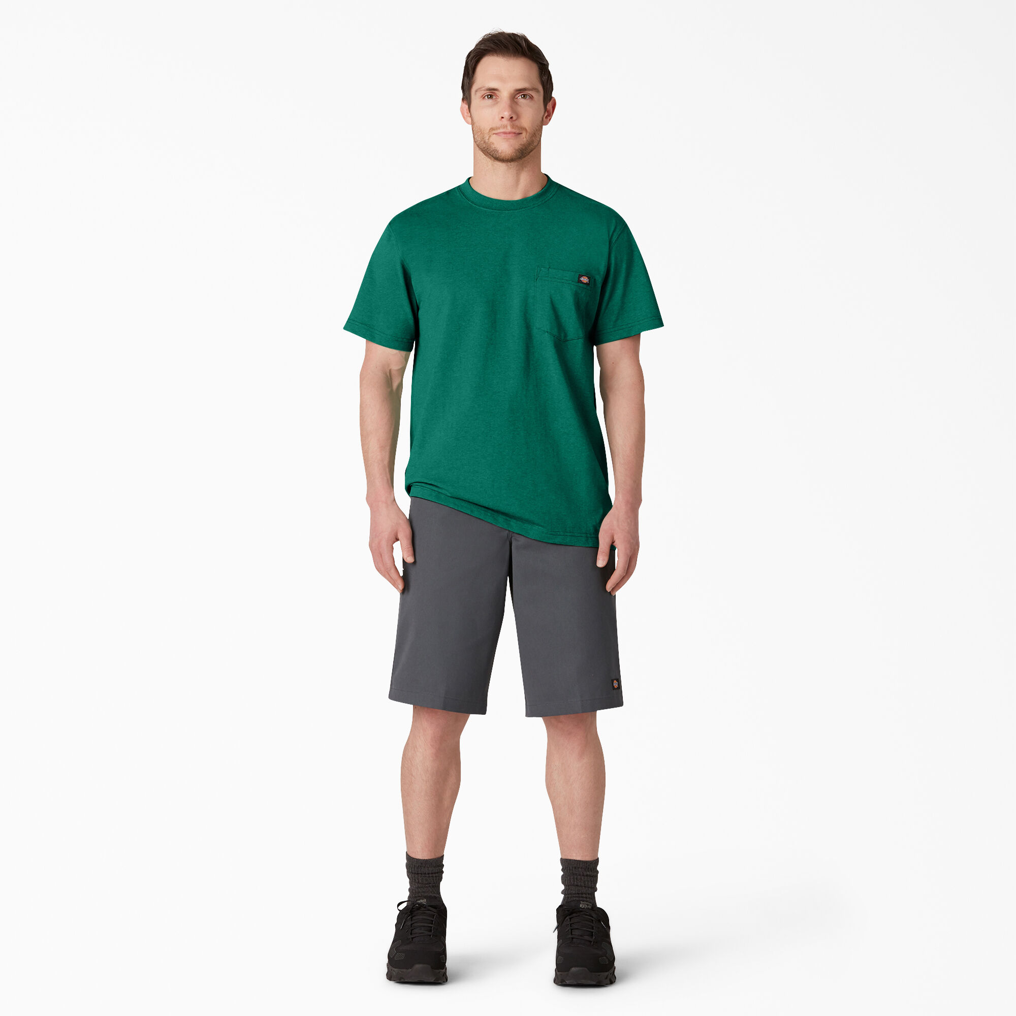 Heavyweight Heathered Short Sleeve Pocket T-Shirt