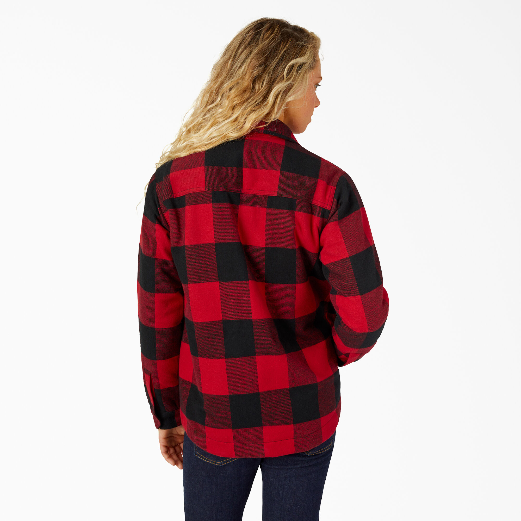Women's Flannel Fleece Lined Chore Coat