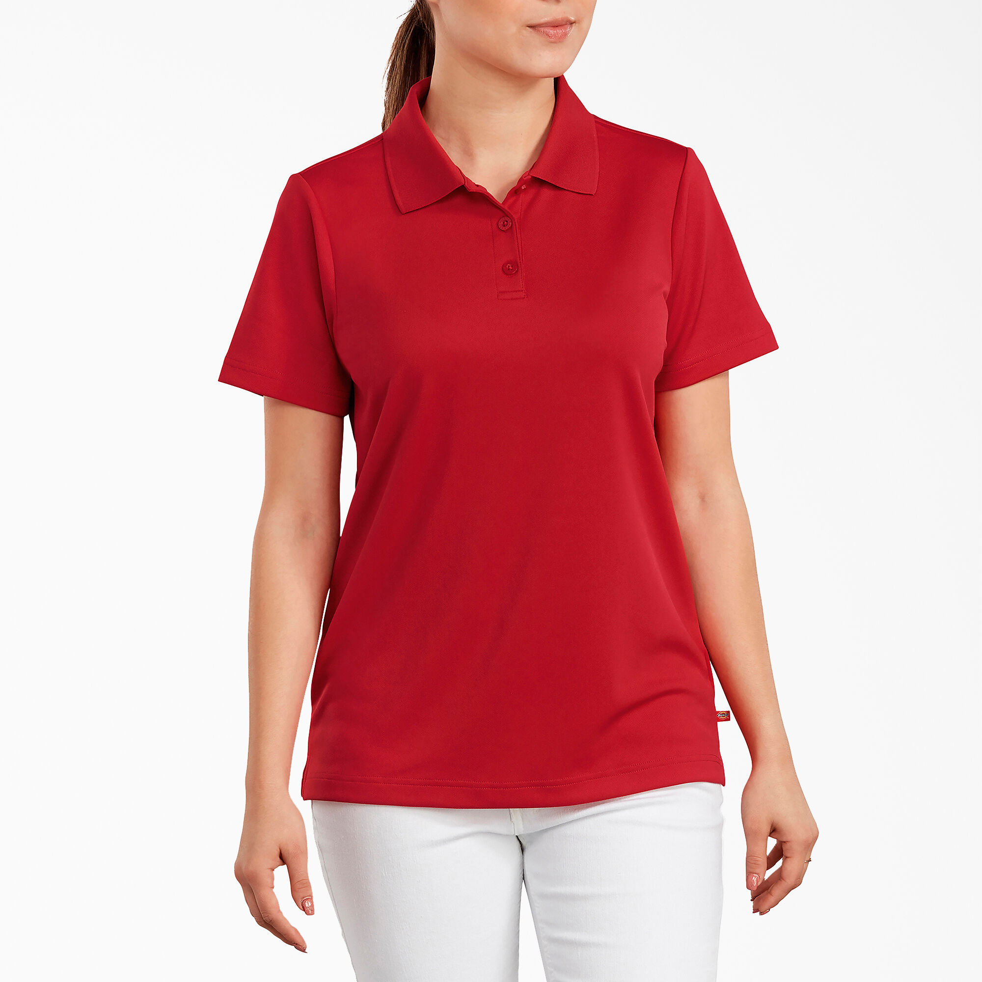 Women's Performance Polo Shirt, Apple Red