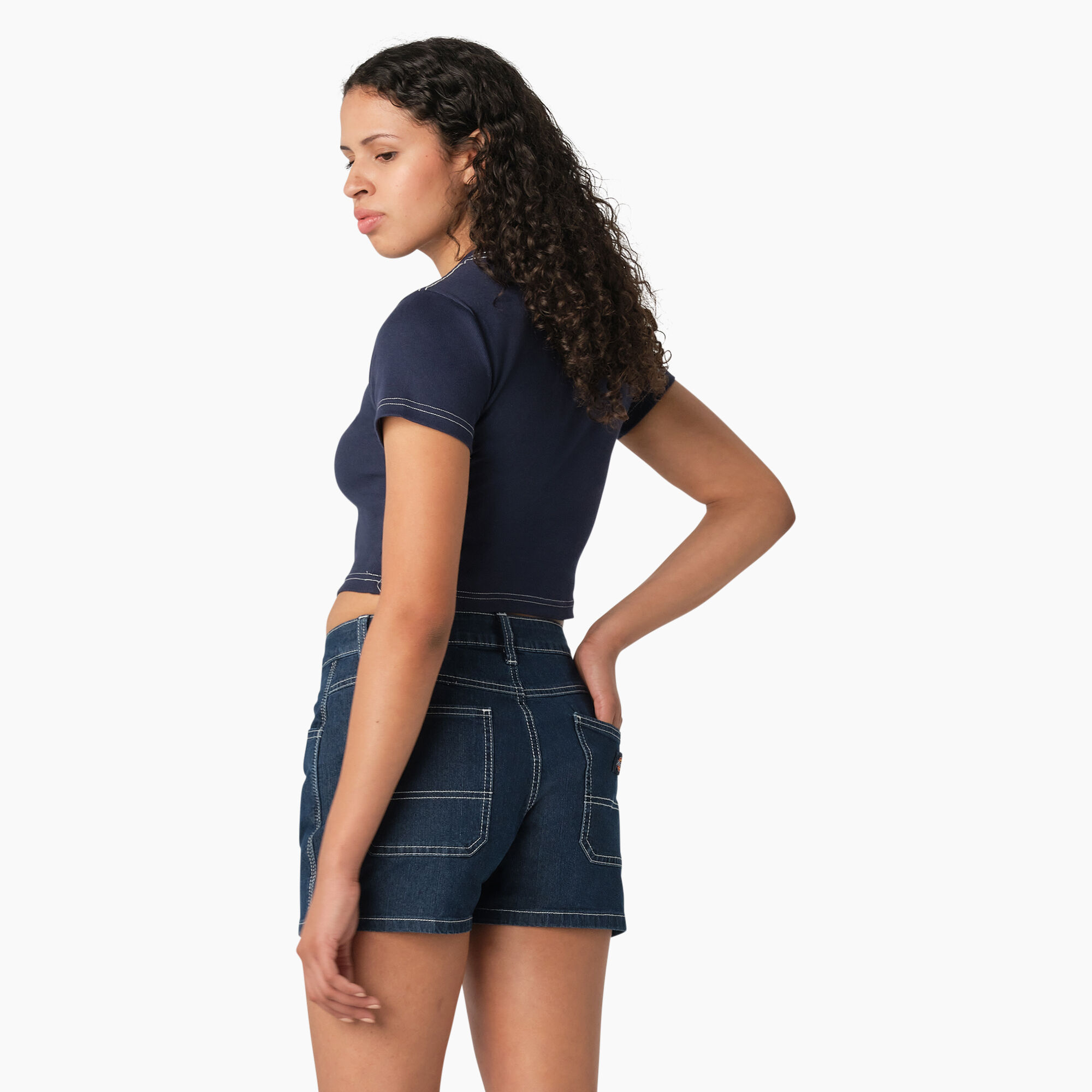 Women's Butterfly Graphic Cropped Baby T-Shirt