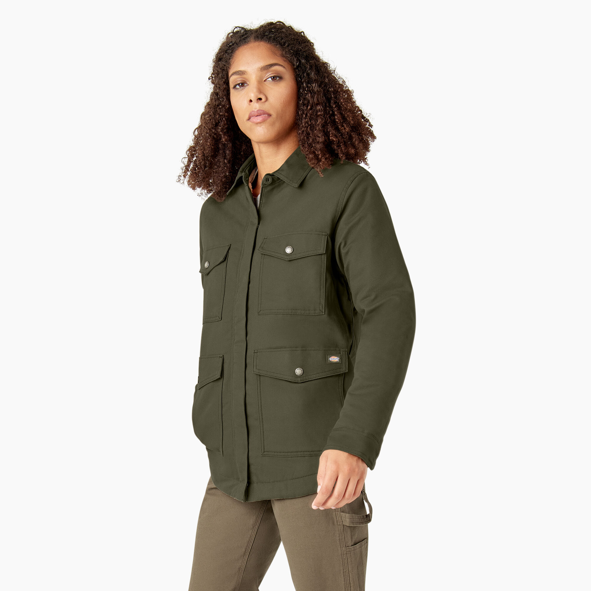 Women's Duck Fleece Lined Chore Coat
