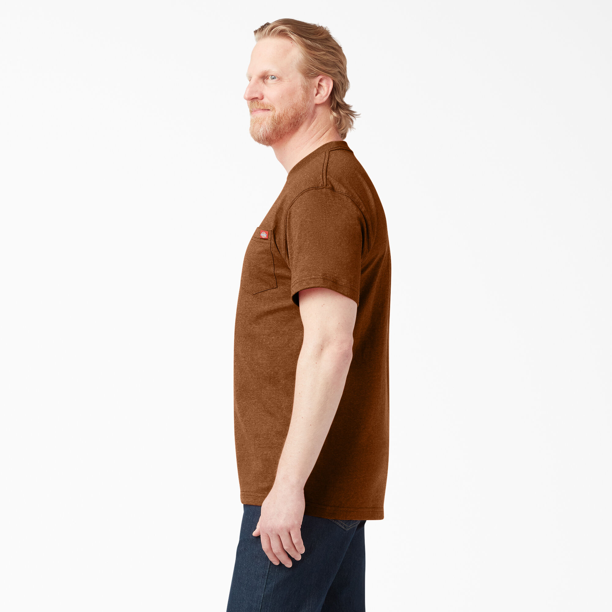 Heavyweight Heathered Short Sleeve Pocket T-Shirt