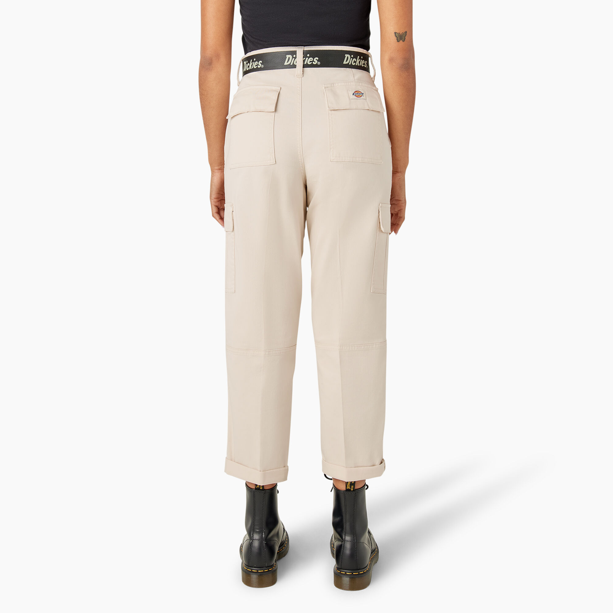 Women's Relaxed Fit Cropped Cargo Pants