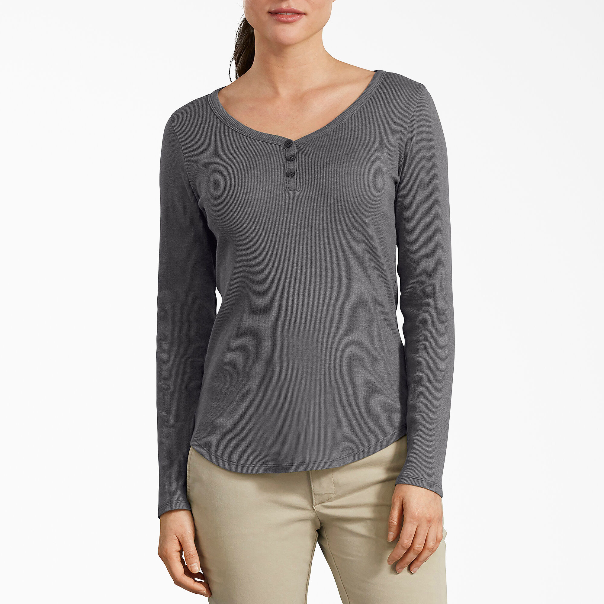 Women's Henley Long Sleeve Shirt
