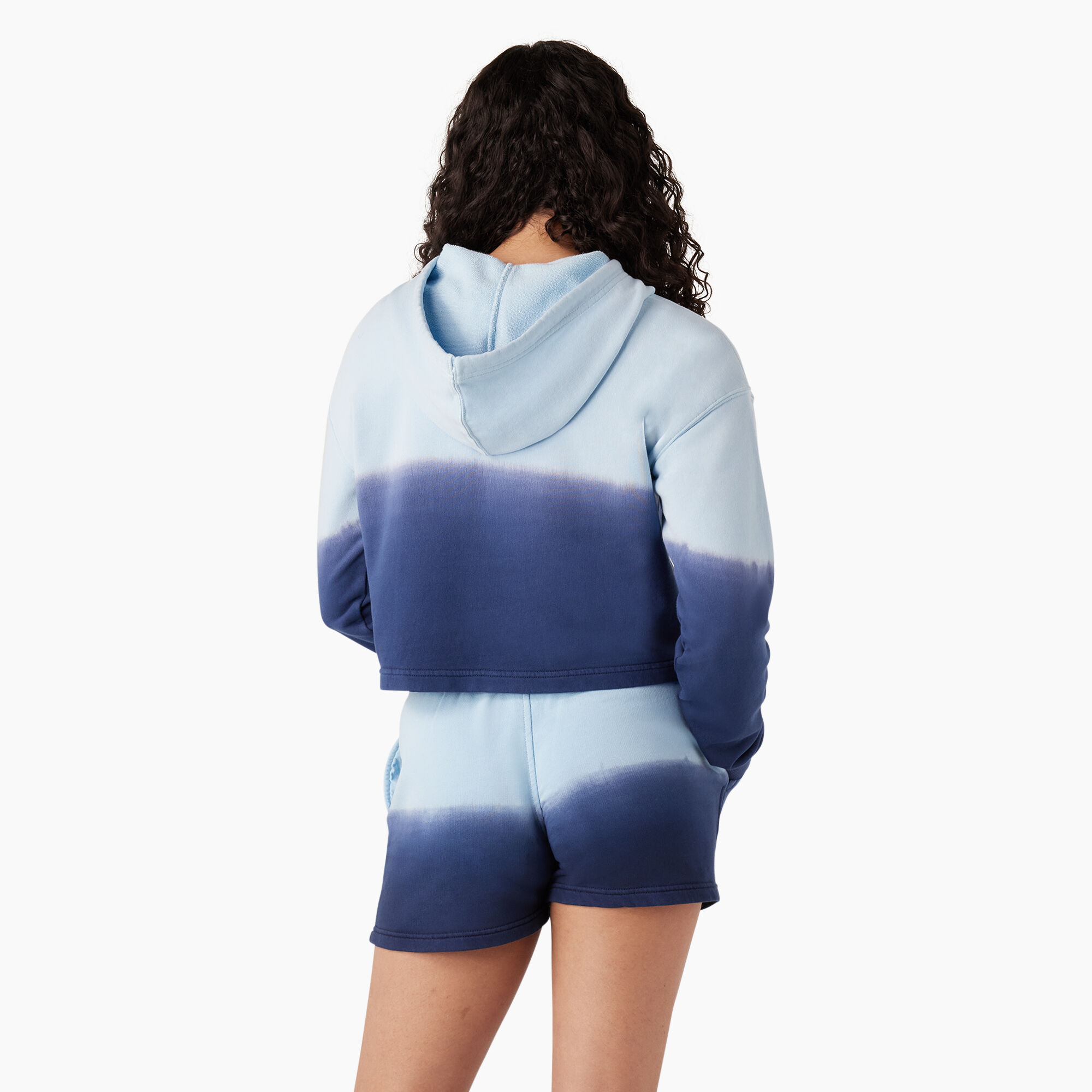 Women's Cropped Ombre Hoodie