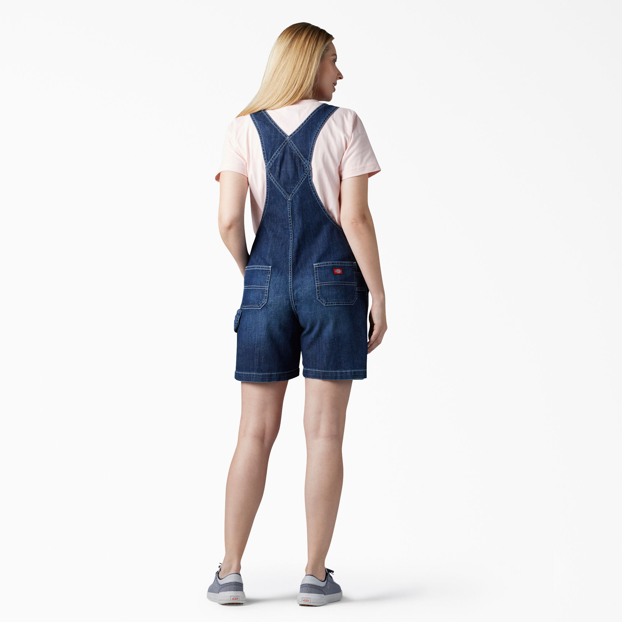 Women's Relaxed Fit Bib Shortalls, 7