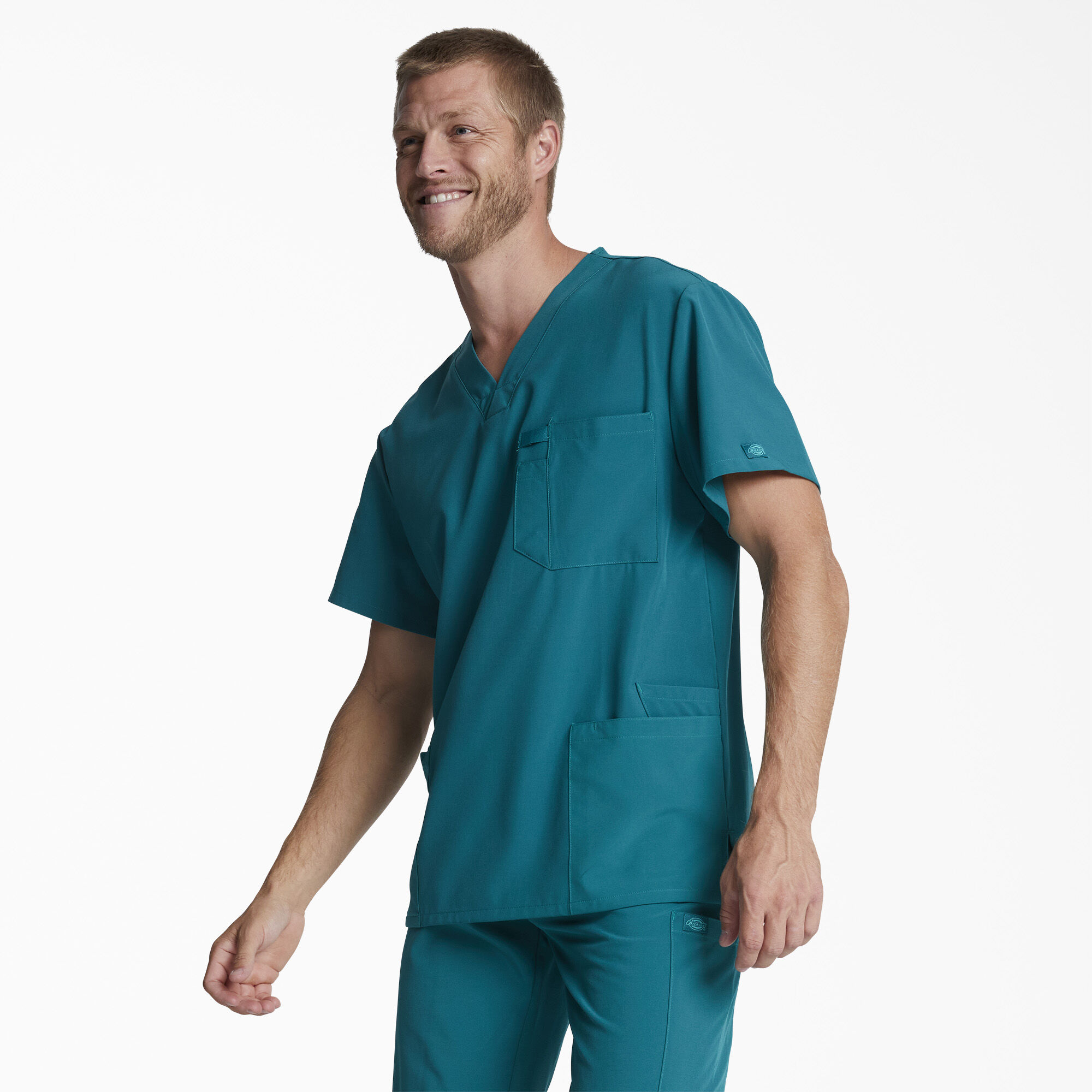 Men's EDS Essentials V-Neck Scrub Top