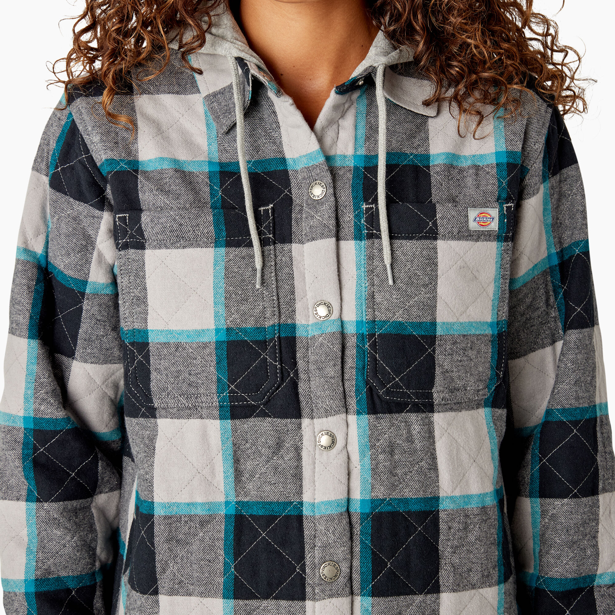Women’s Flannel Hooded Shirt Jacket