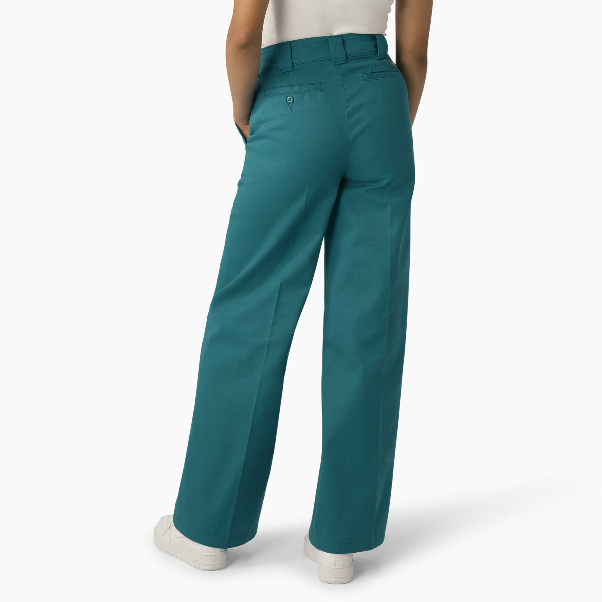 Women's Regular Fit Wide Leg Work Pants