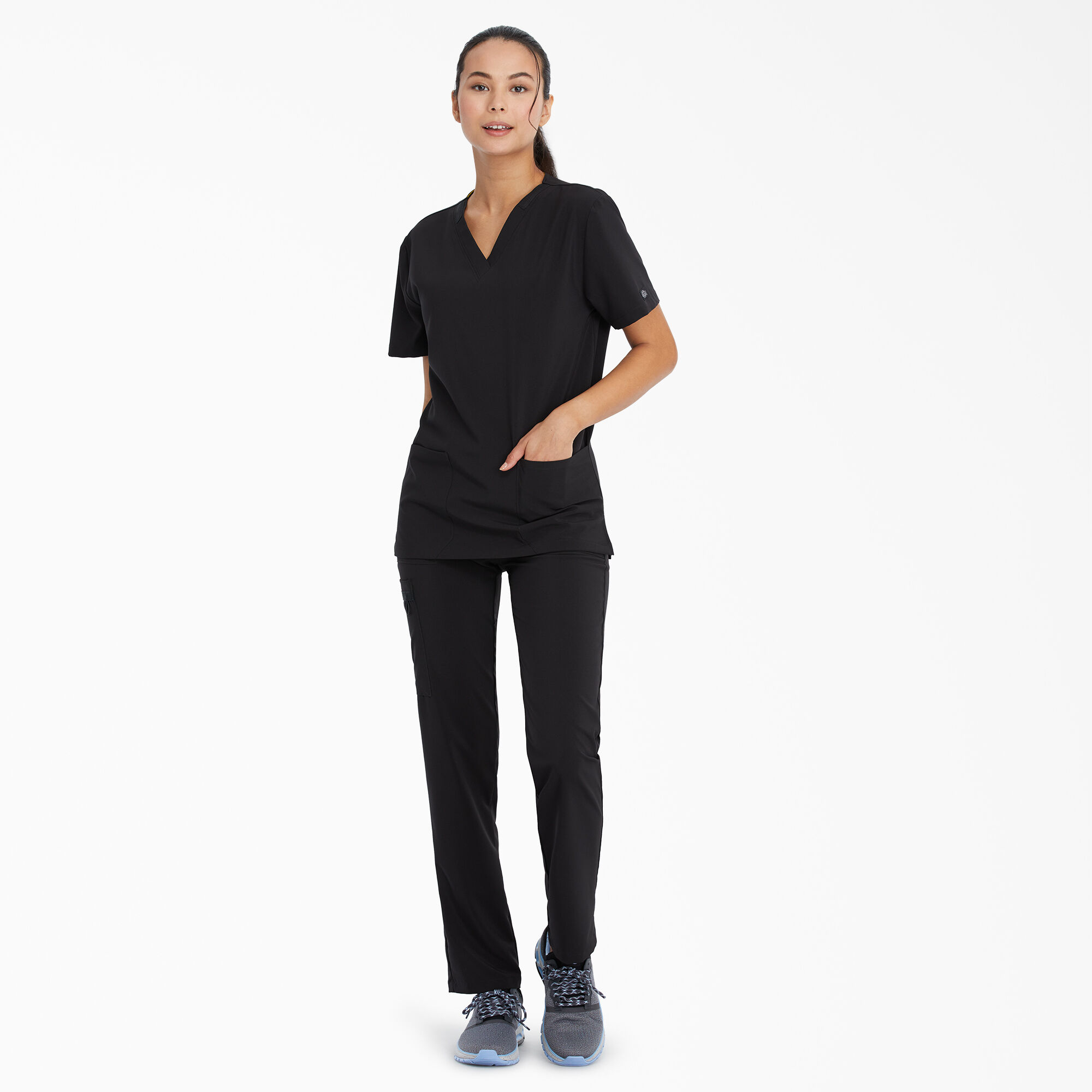 Unisex EDS Essentials V-Neck Scrub Top
