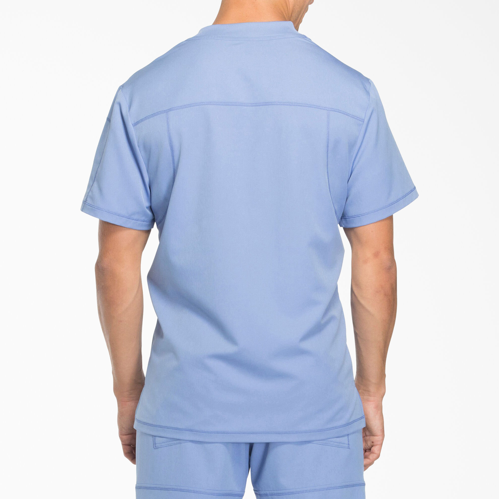 Men's Dynamix V-Neck Scrub Top with Zip Pocket