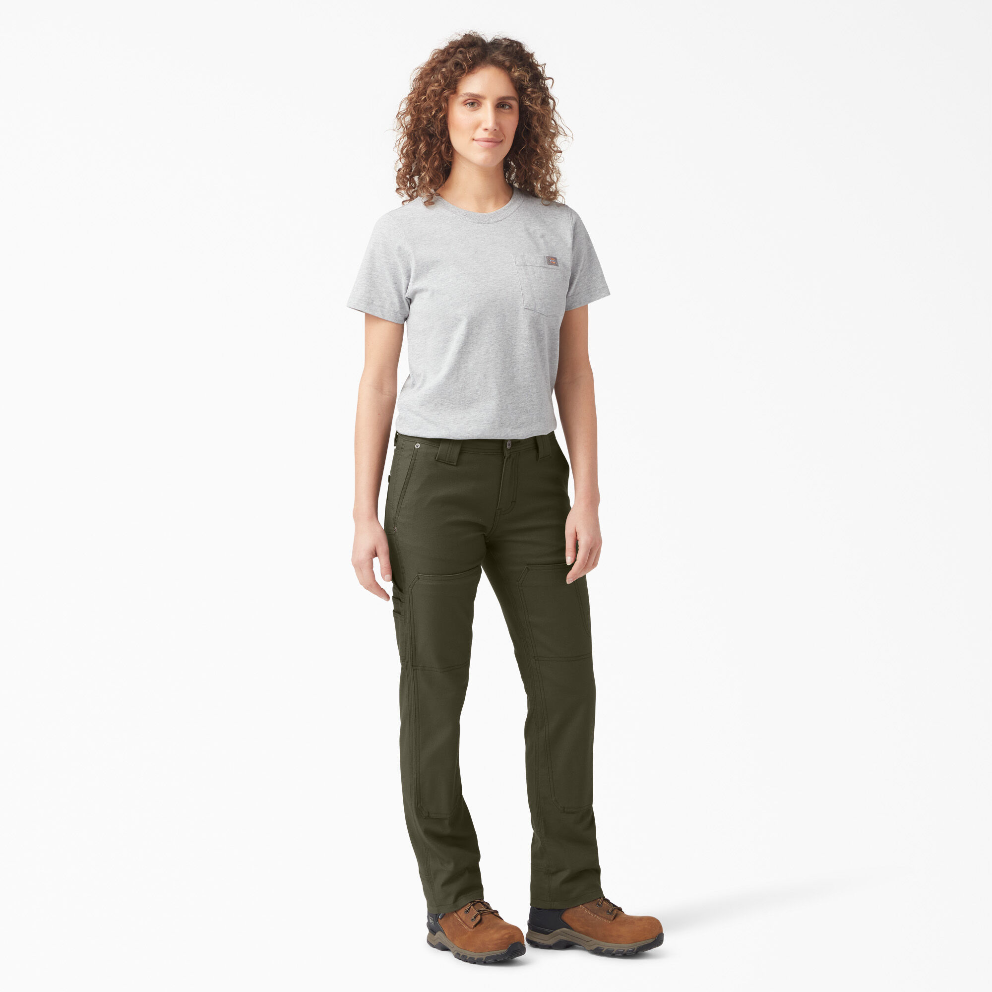 Women's FLEX DuraTech Straight Fit Pants, Moss Green